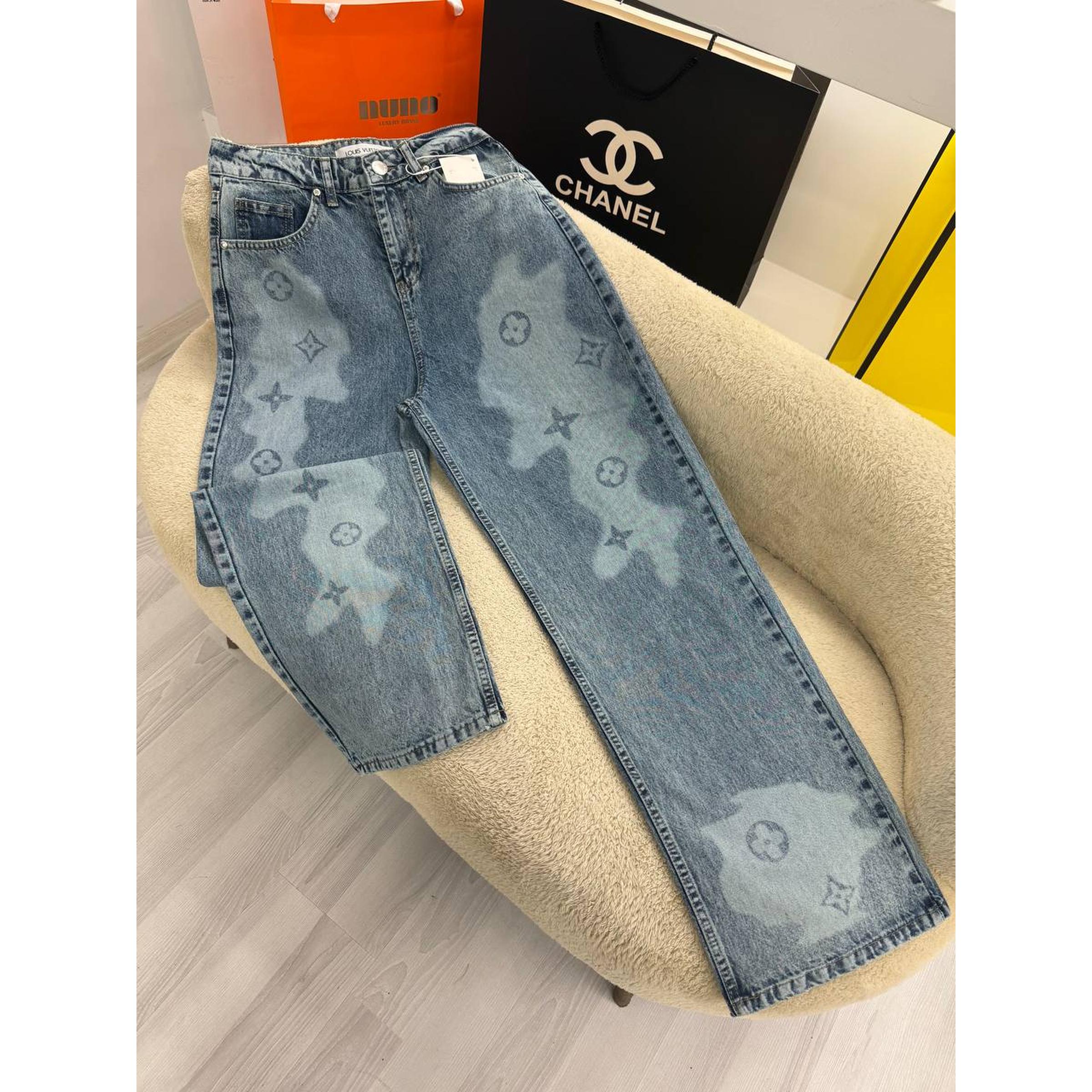 Blue Women Jeans with Logos