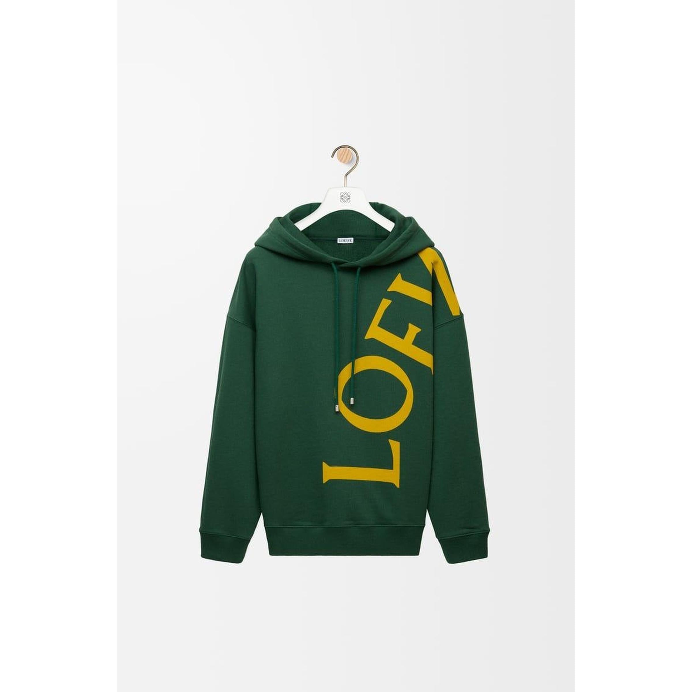 Crno-zelena prevelika majica s kapuljačom