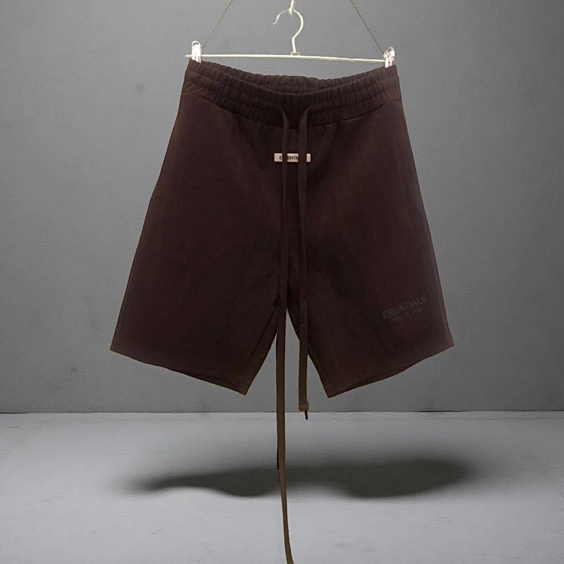 Hnědé bavlněné kraťasy