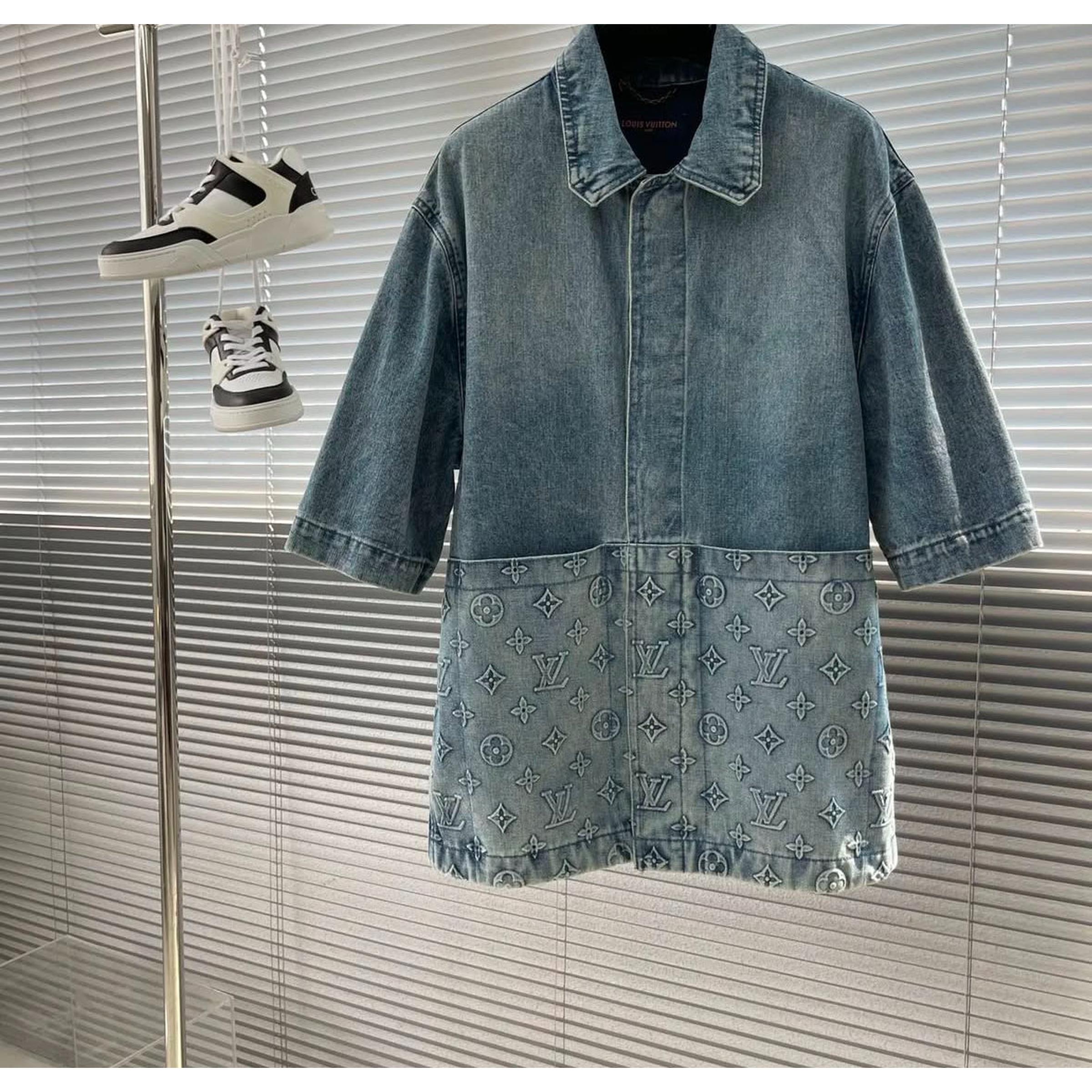 Premium Denim Monogram Summer 2 piece Set