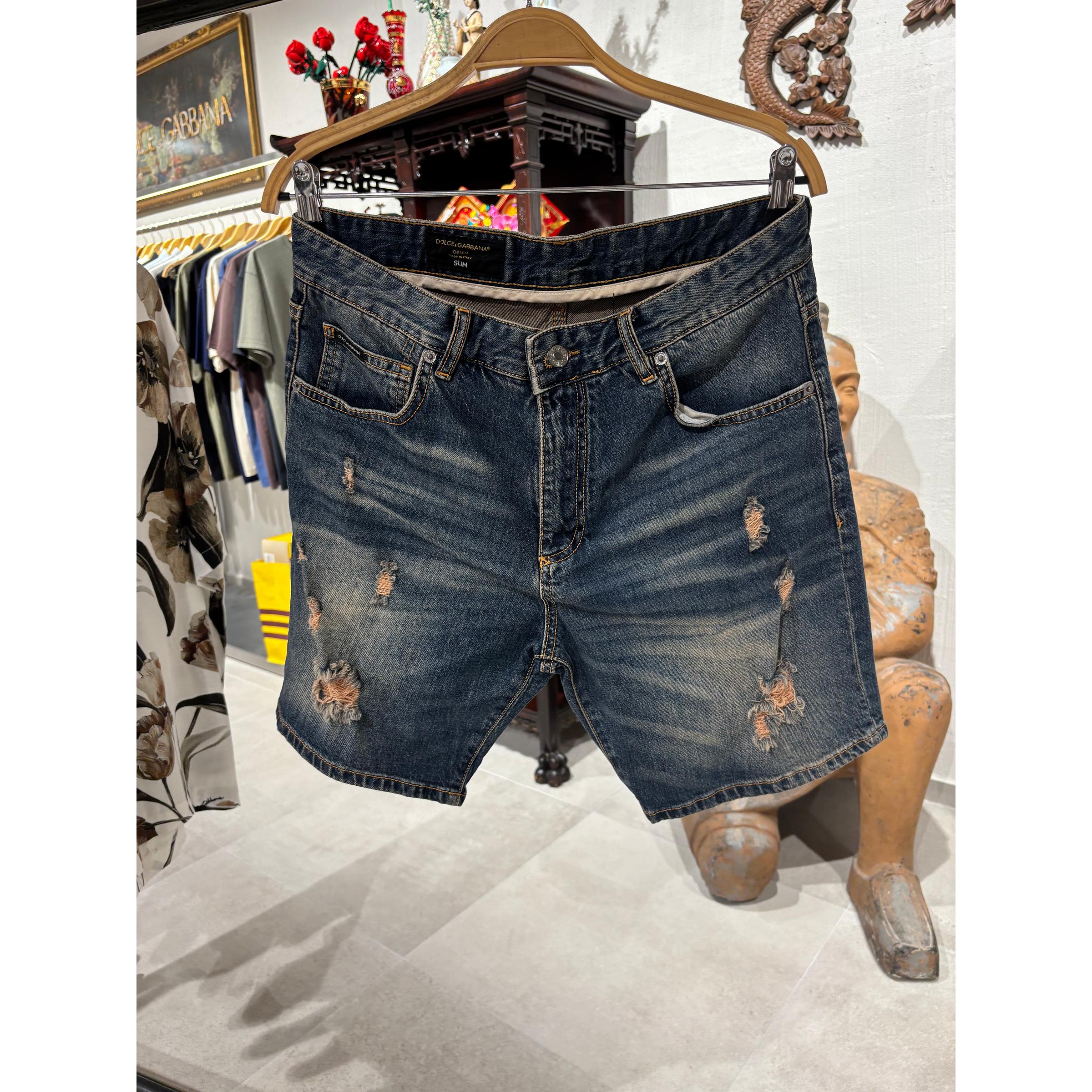 Modré džínové prémiové kraťasy