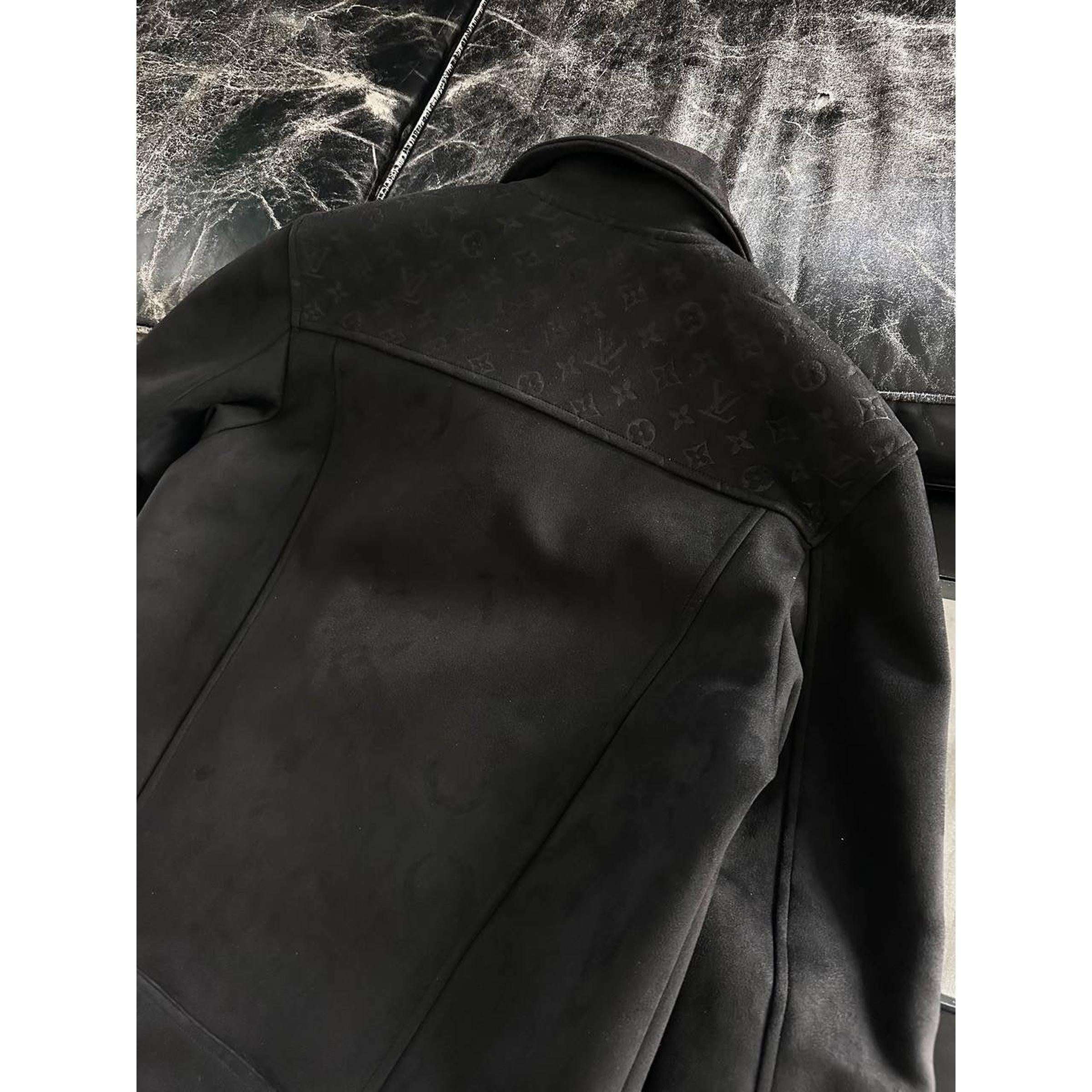 Black Suede Bomber Jacket