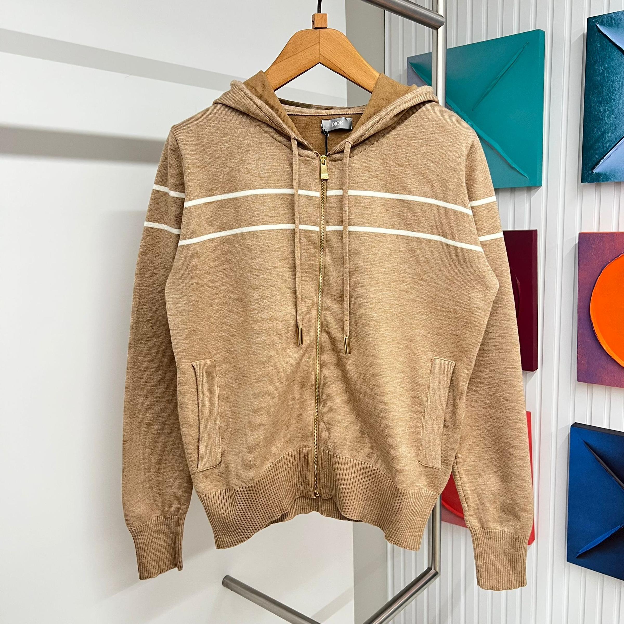 Pleteni ženski set od 2 komada, bež boje