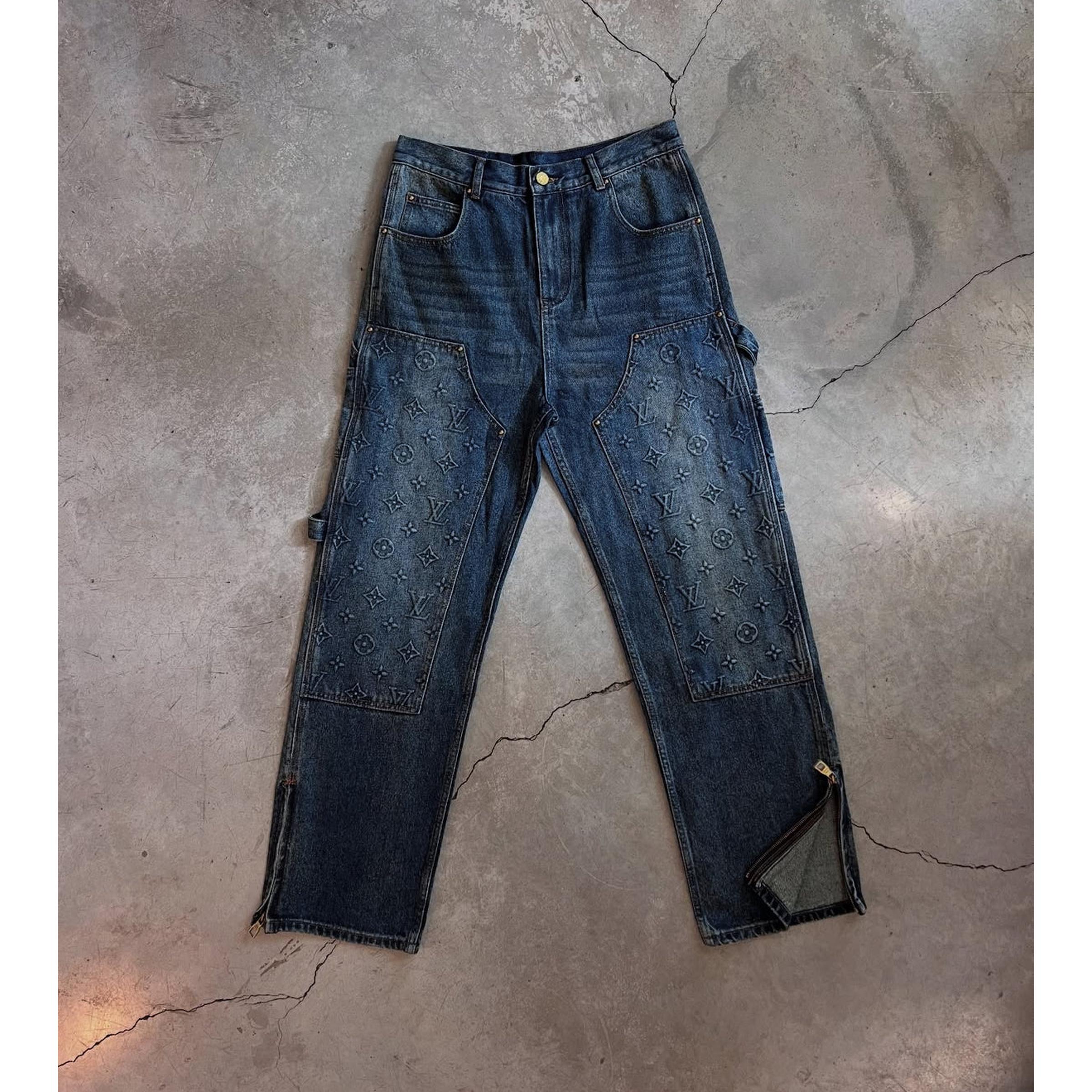 Premium Denim Monogram Set in 2 Pieces