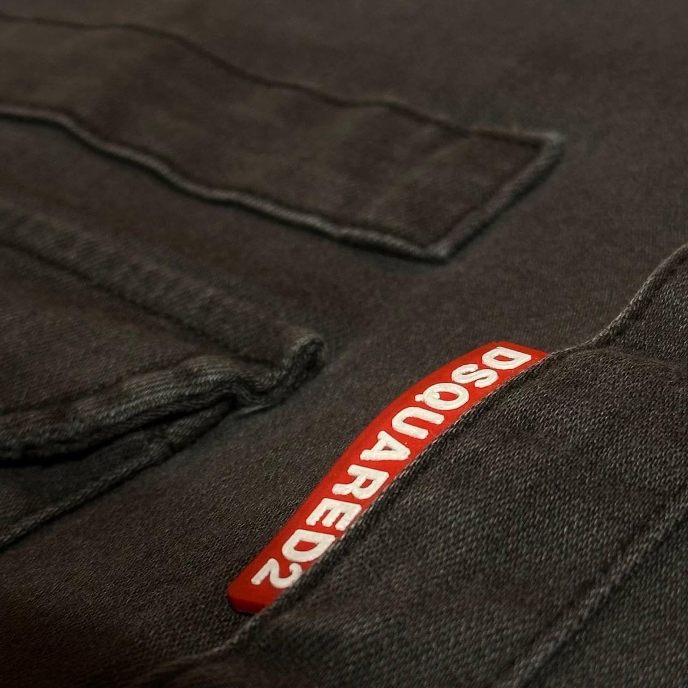 Černá džínová košilová bunda