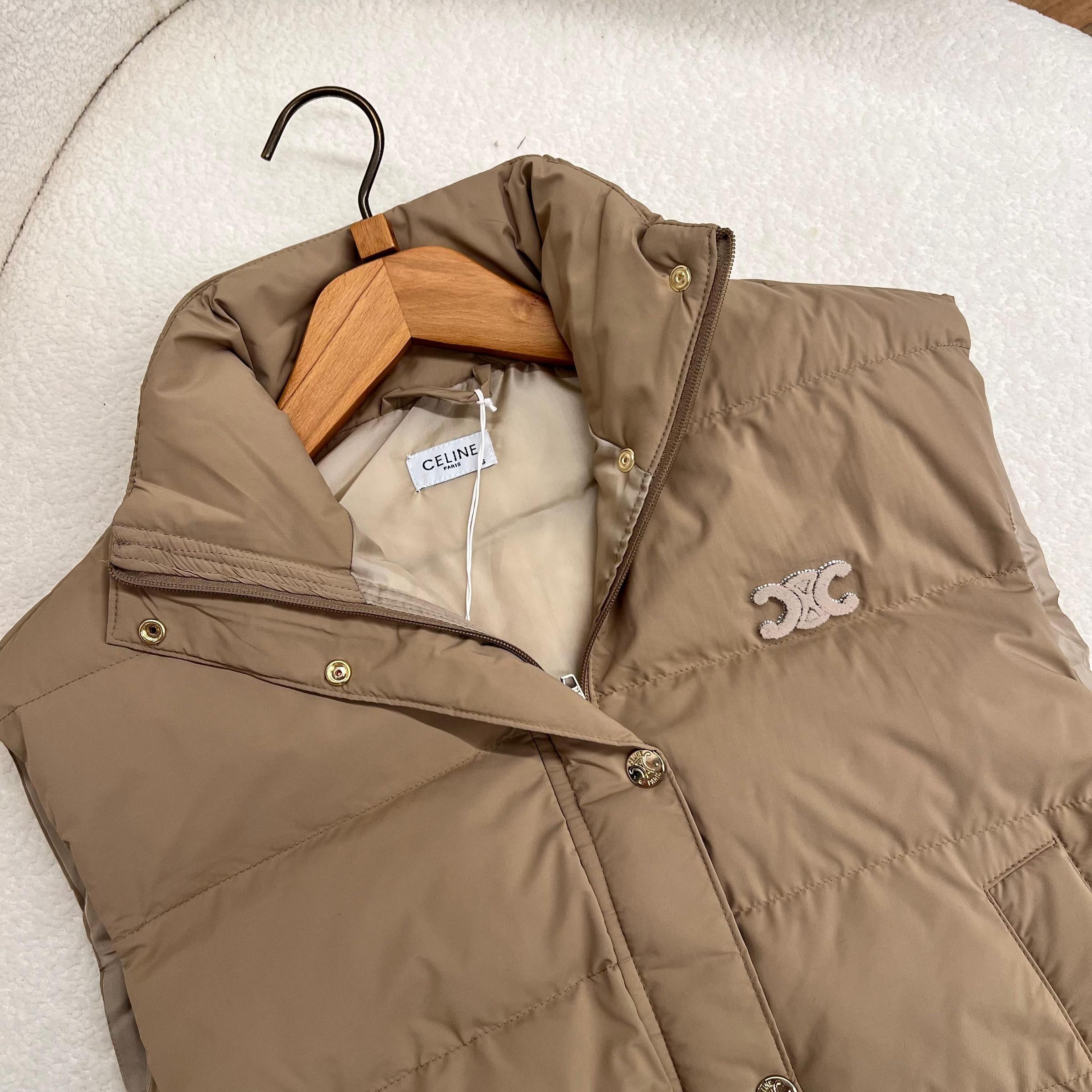 Smeđi ženski prsluk