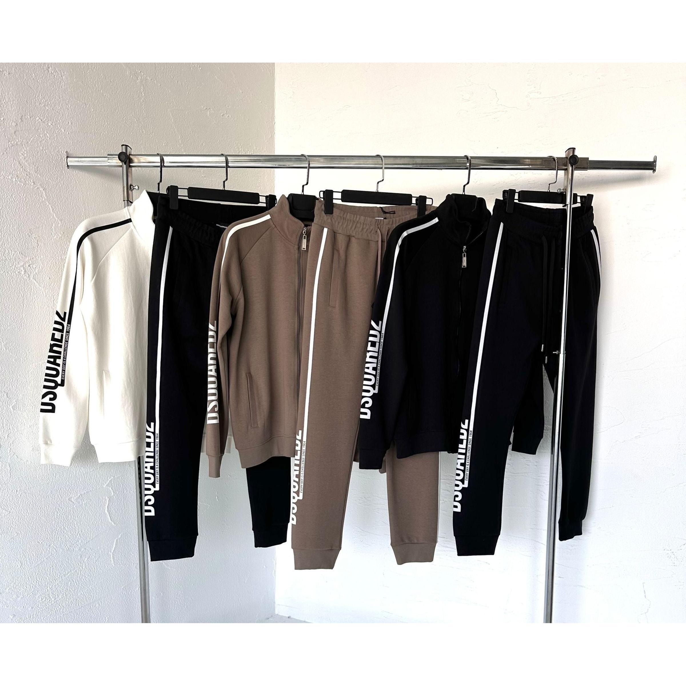 Black & Brown Cotton Tracksuit