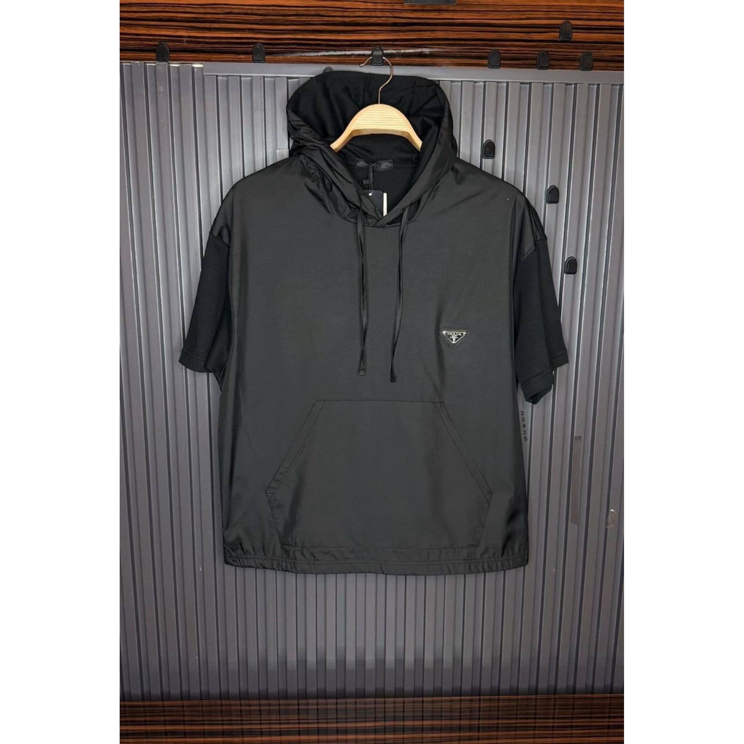 Black Hooded Tank Top