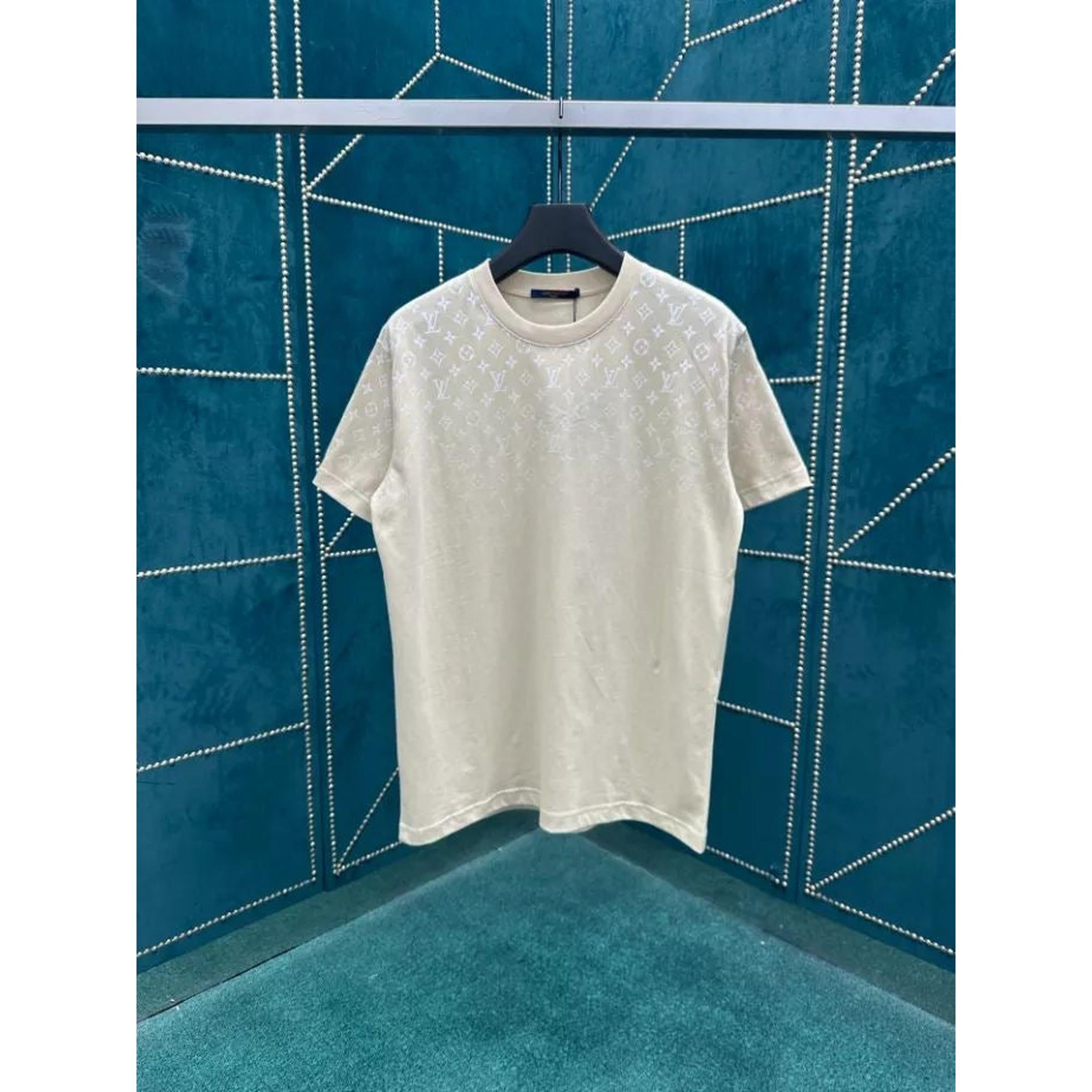 Béžové nadměrné tričko s monogramem