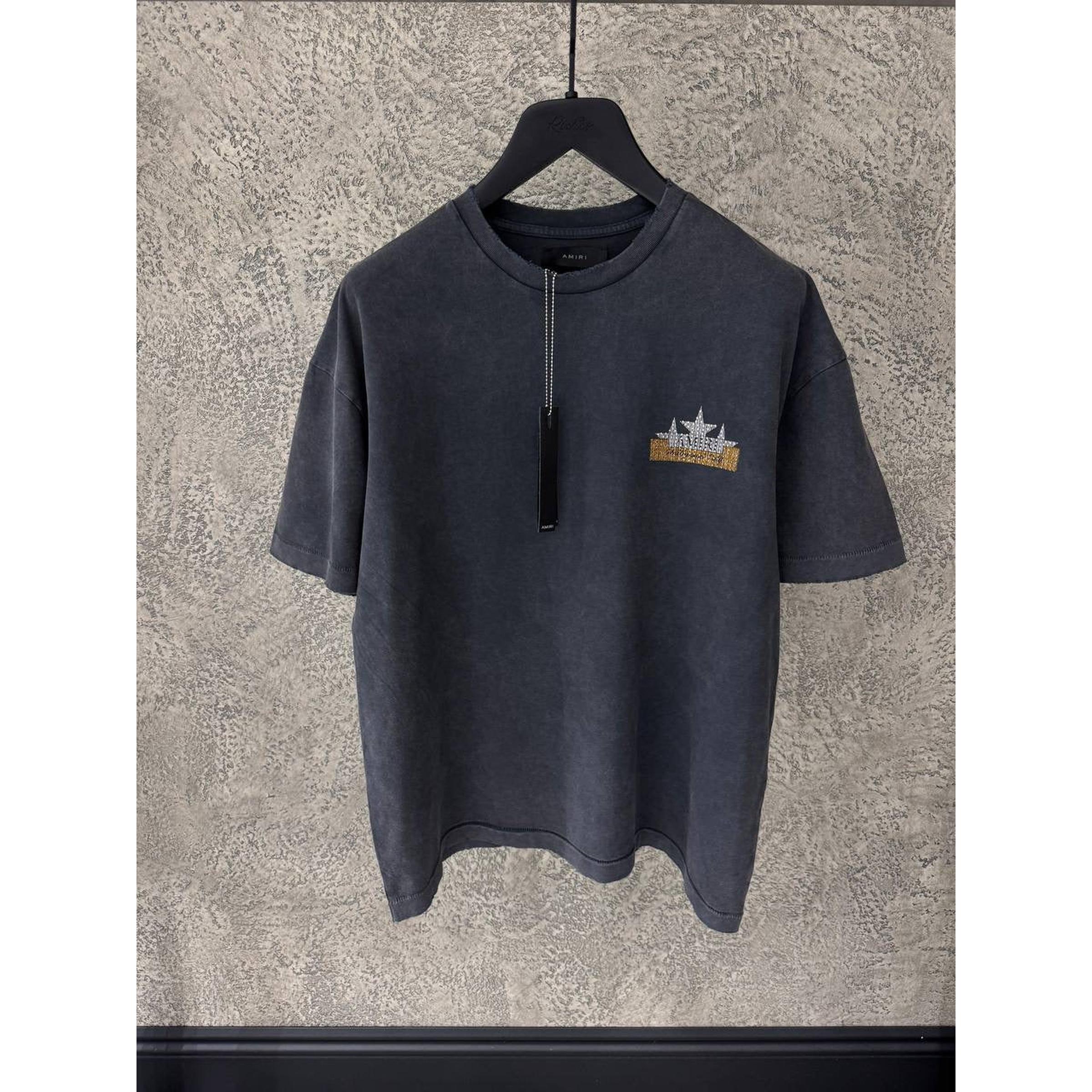 Tamno siva prevelika majica kratkih rukava