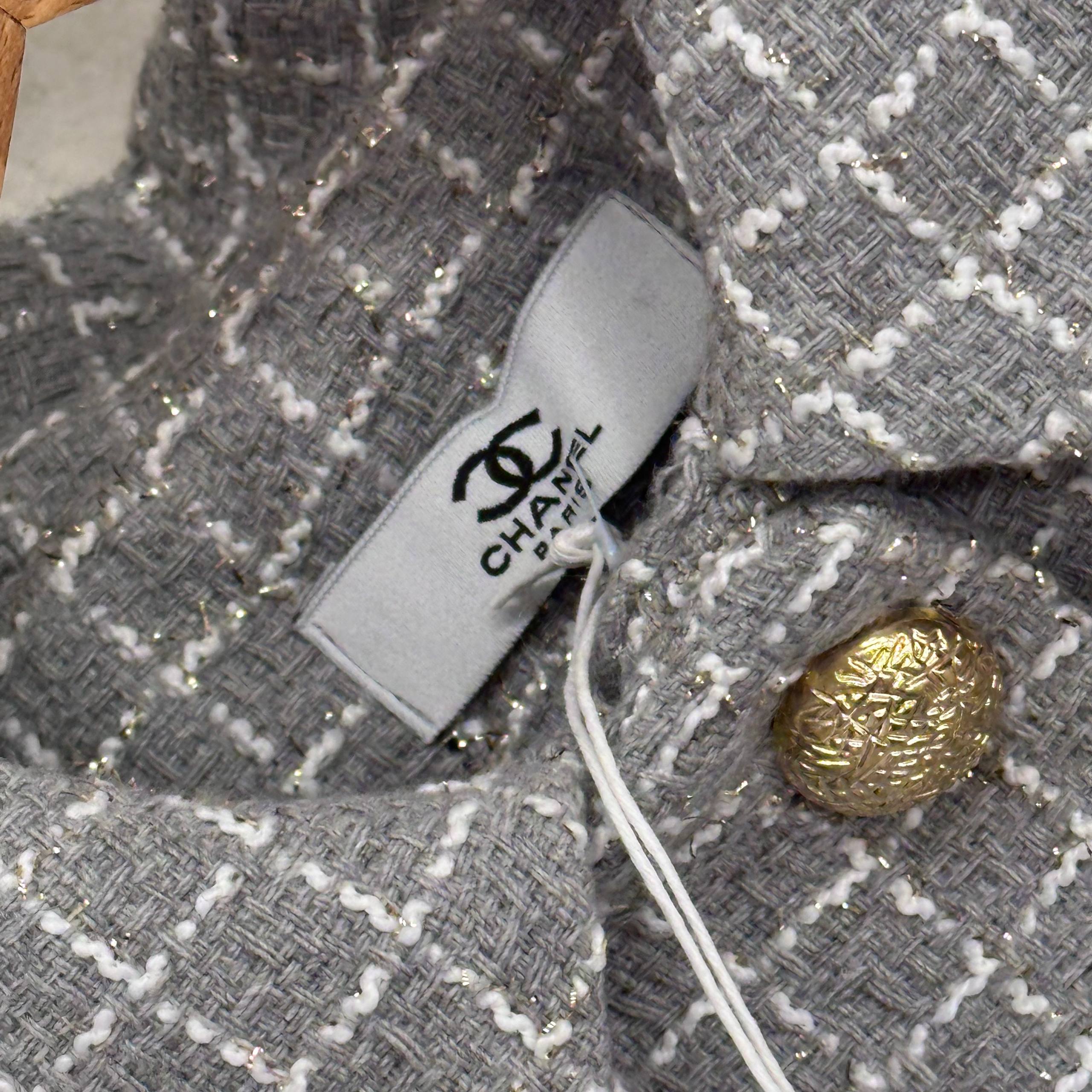 Grey Women Boucle Set