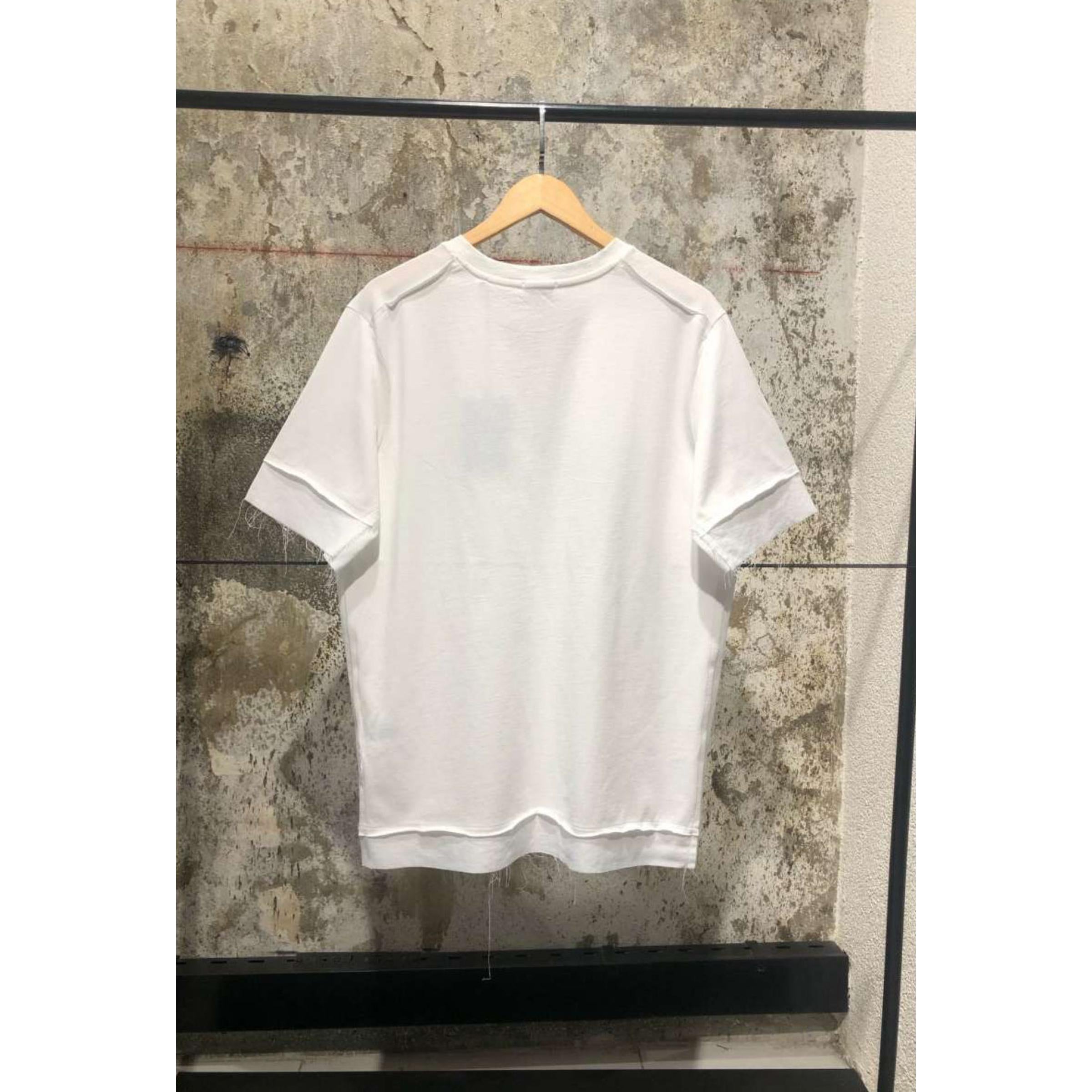 YSL bijela predimenzionirana majica kratkih rukava