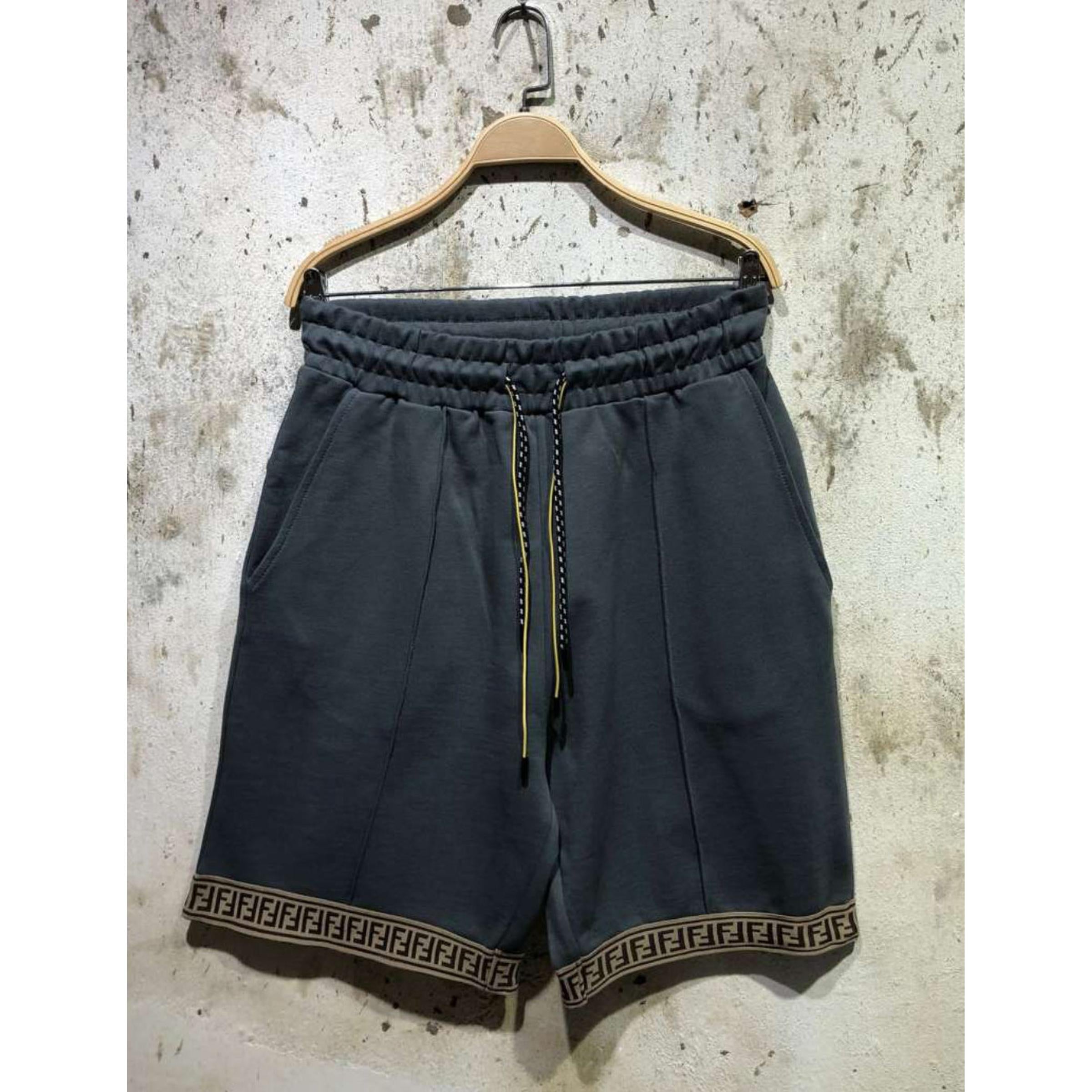 Tamnosive pamučne kratke hlače