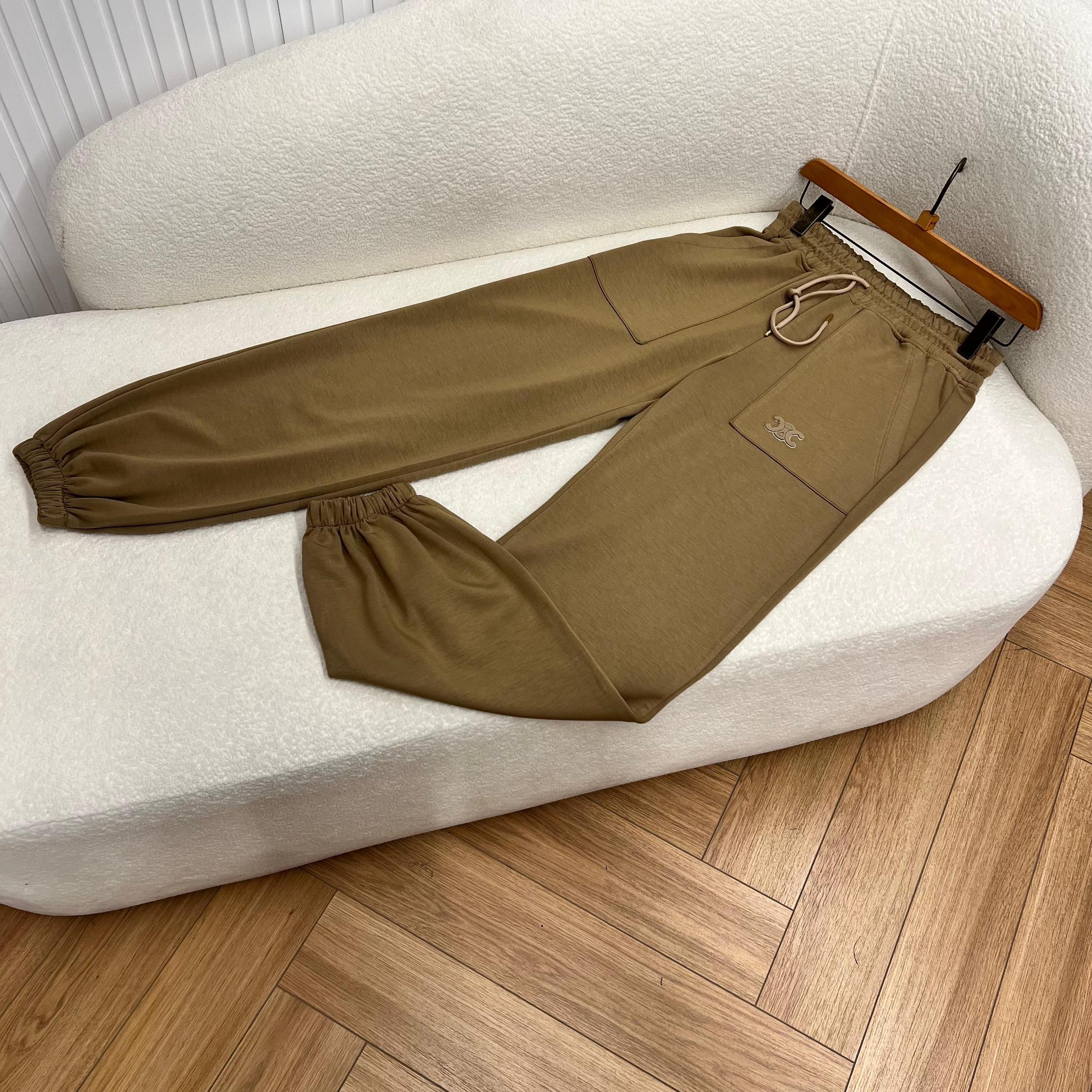 Brown Women Cotton Set in 2 Pieces (Vest not included)