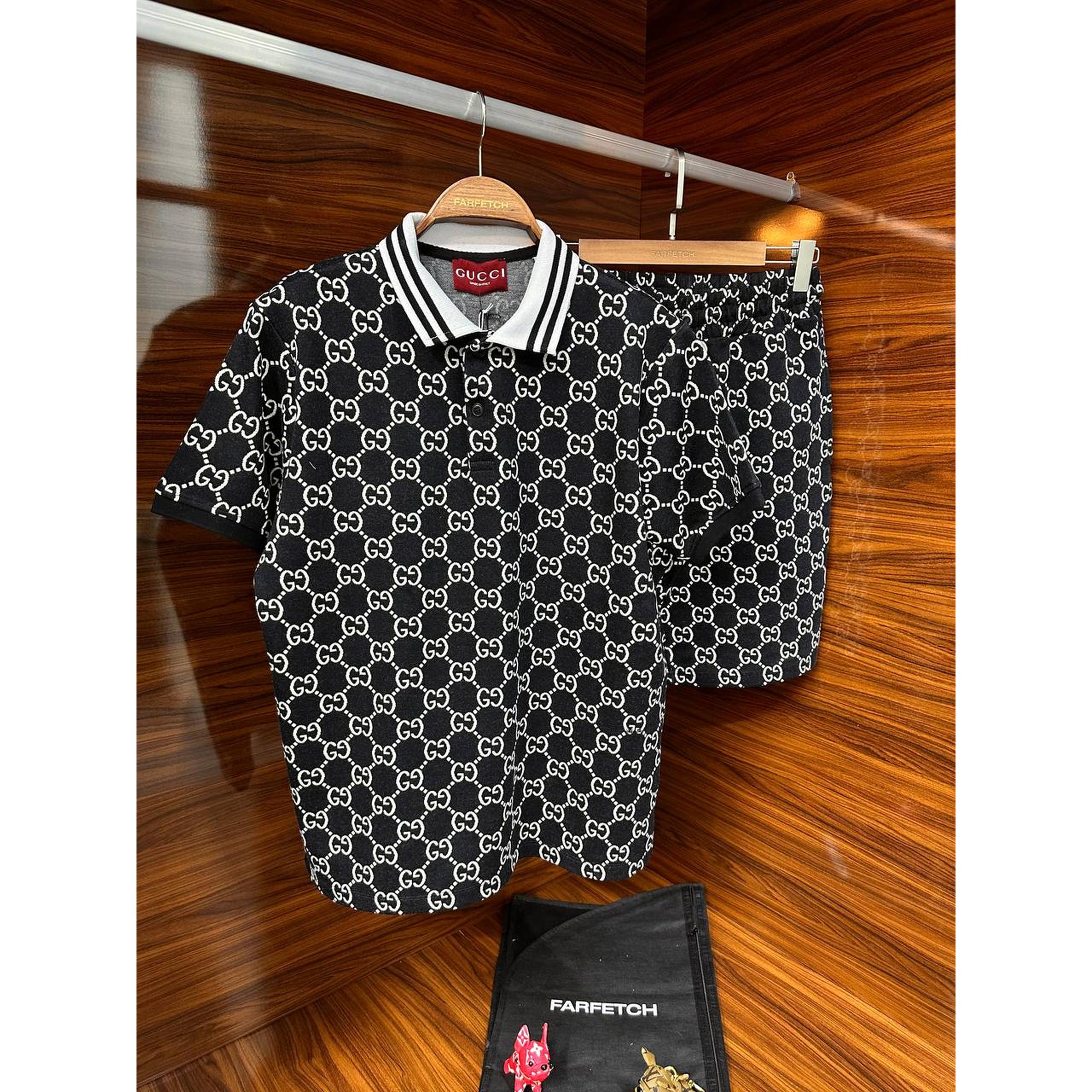 Crni ljetni set s monogramom