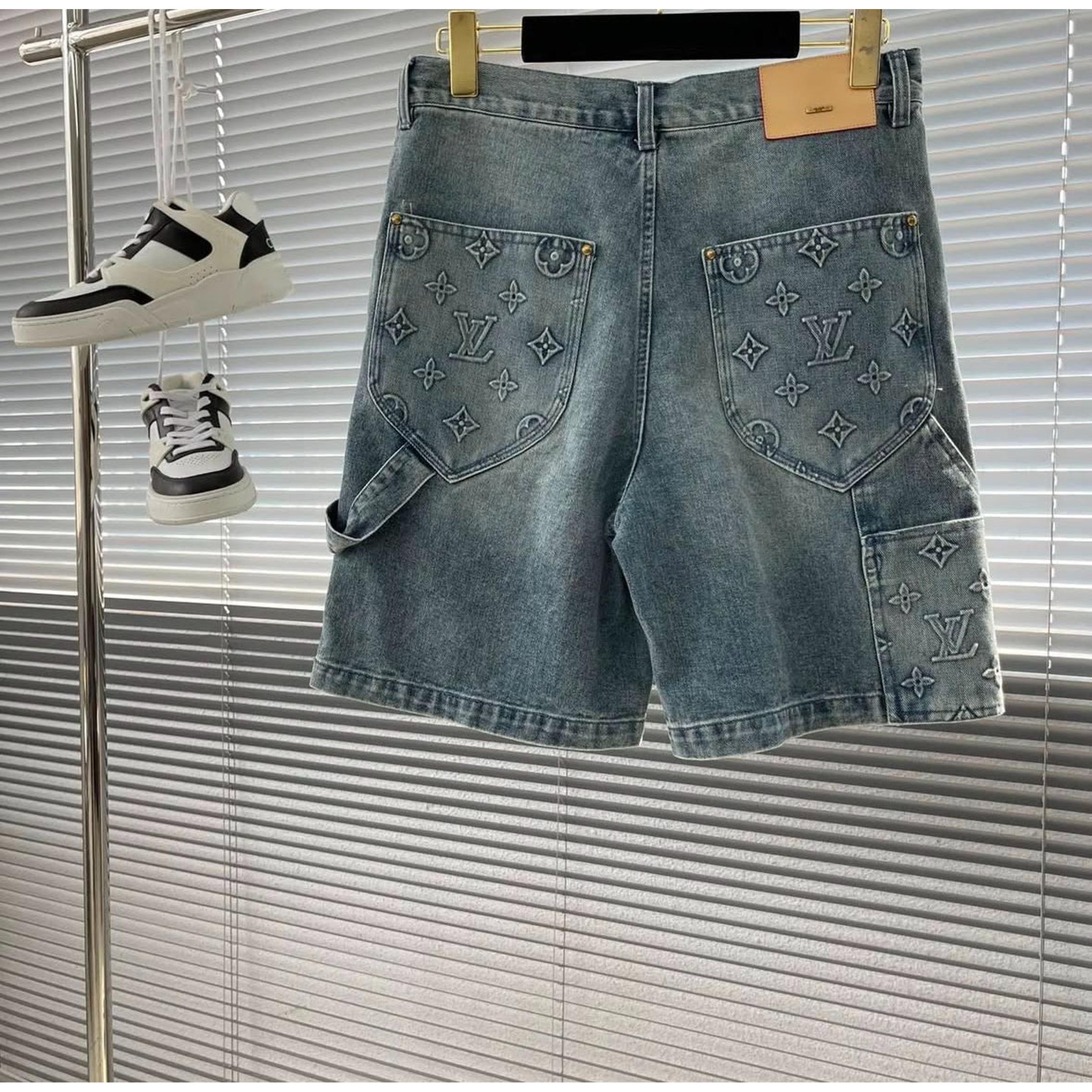 Premium Denim Monogram Summer 2 piece Set