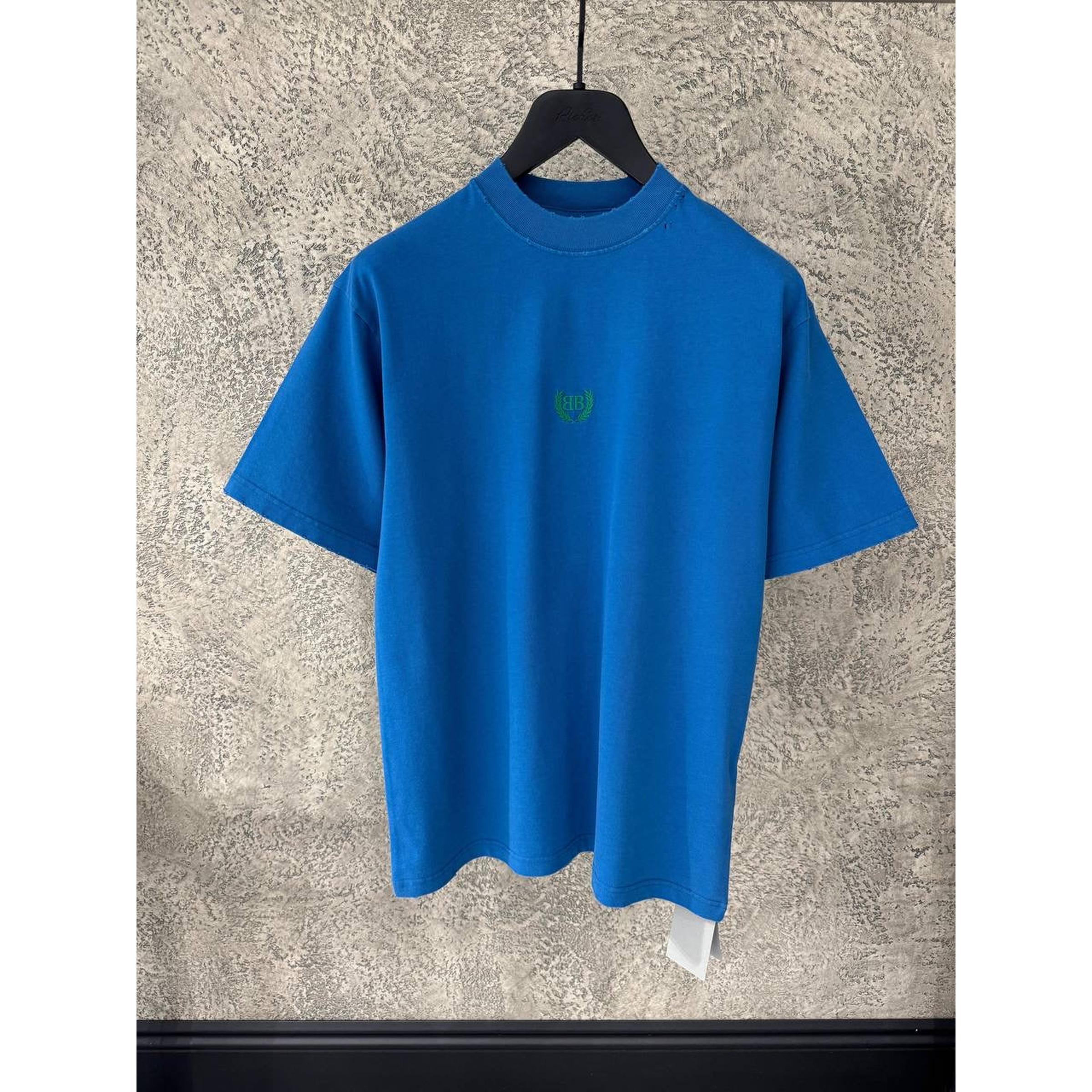 Modré nadměrné tričko