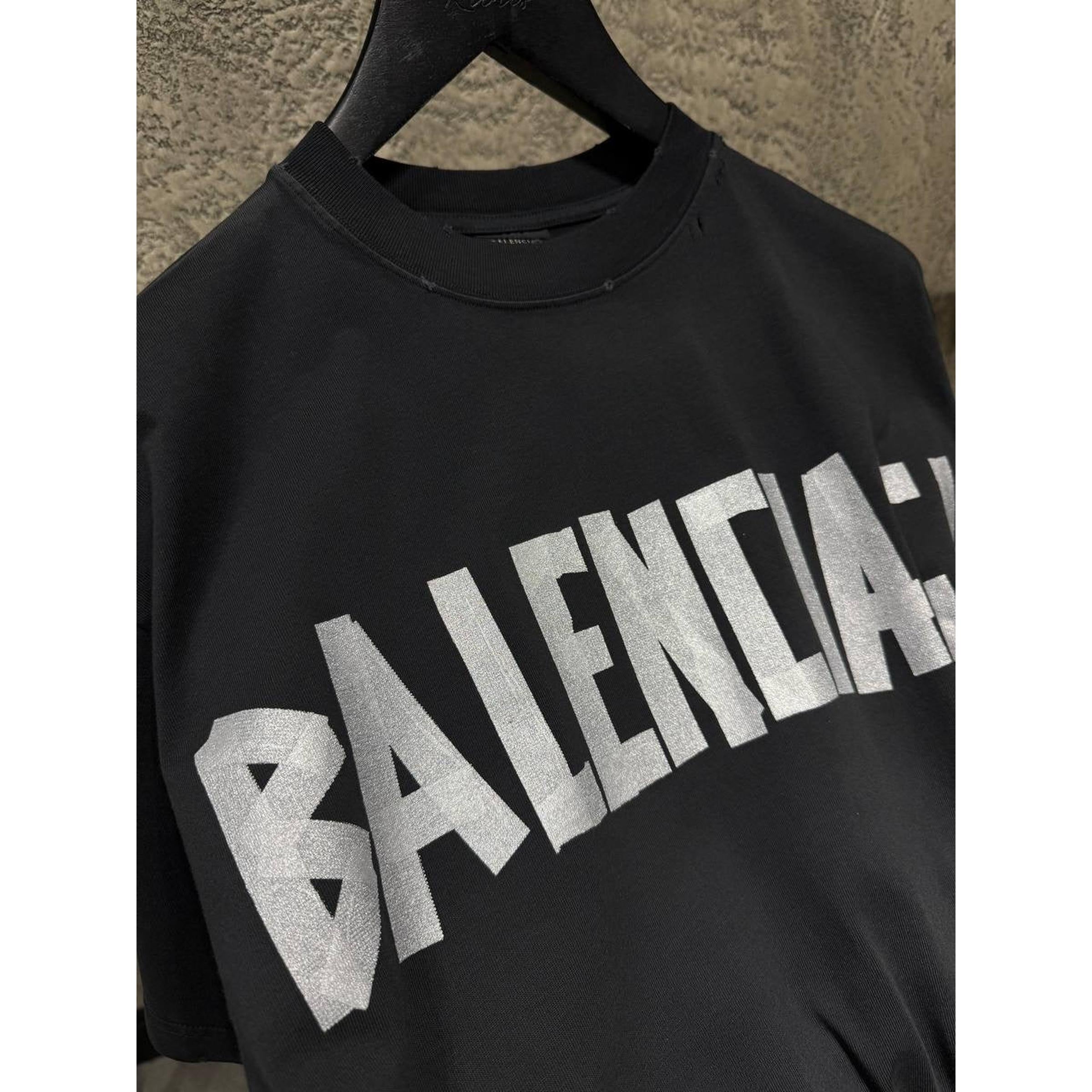 Crna prevelika majica kratkih rukava