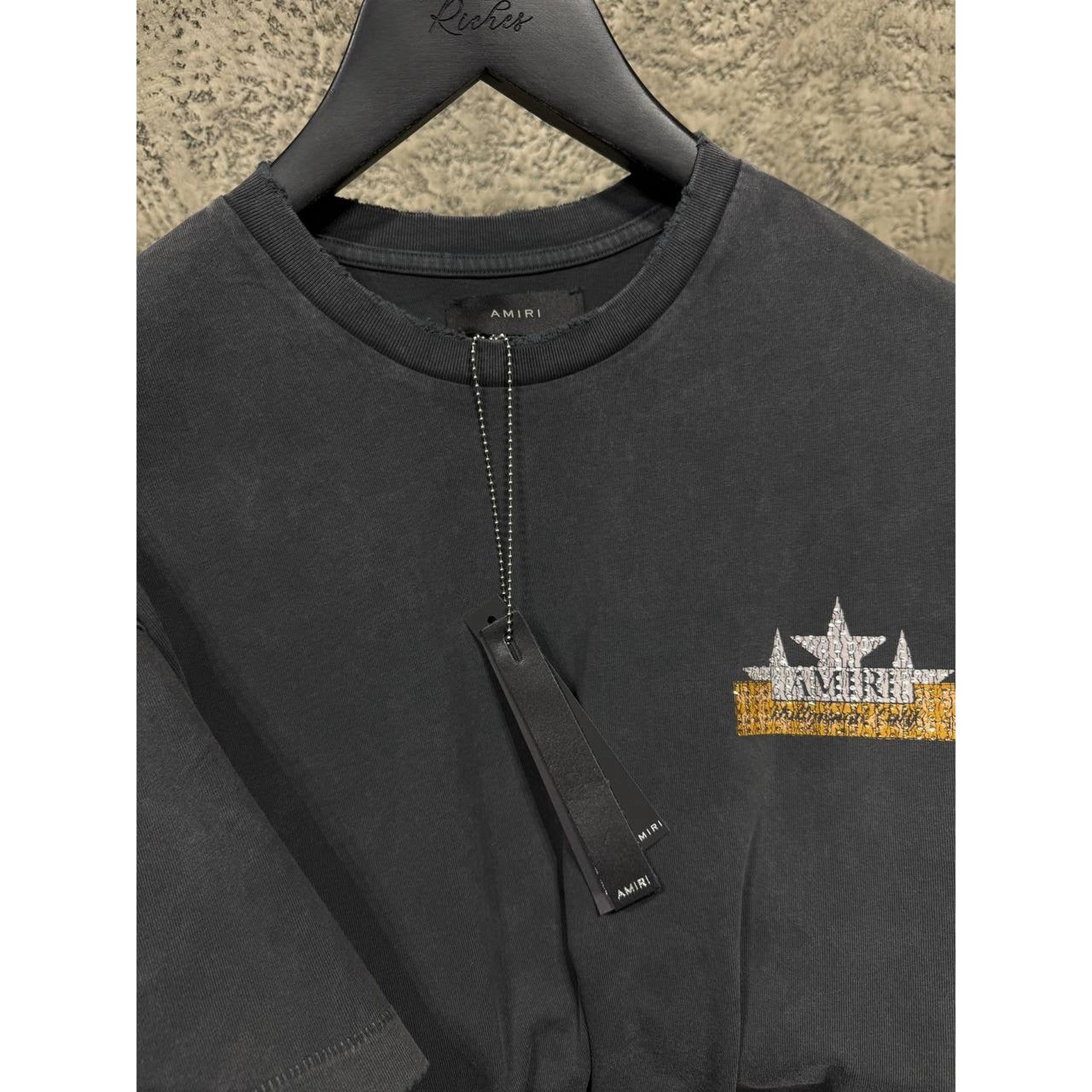 Tamno siva prevelika majica kratkih rukava