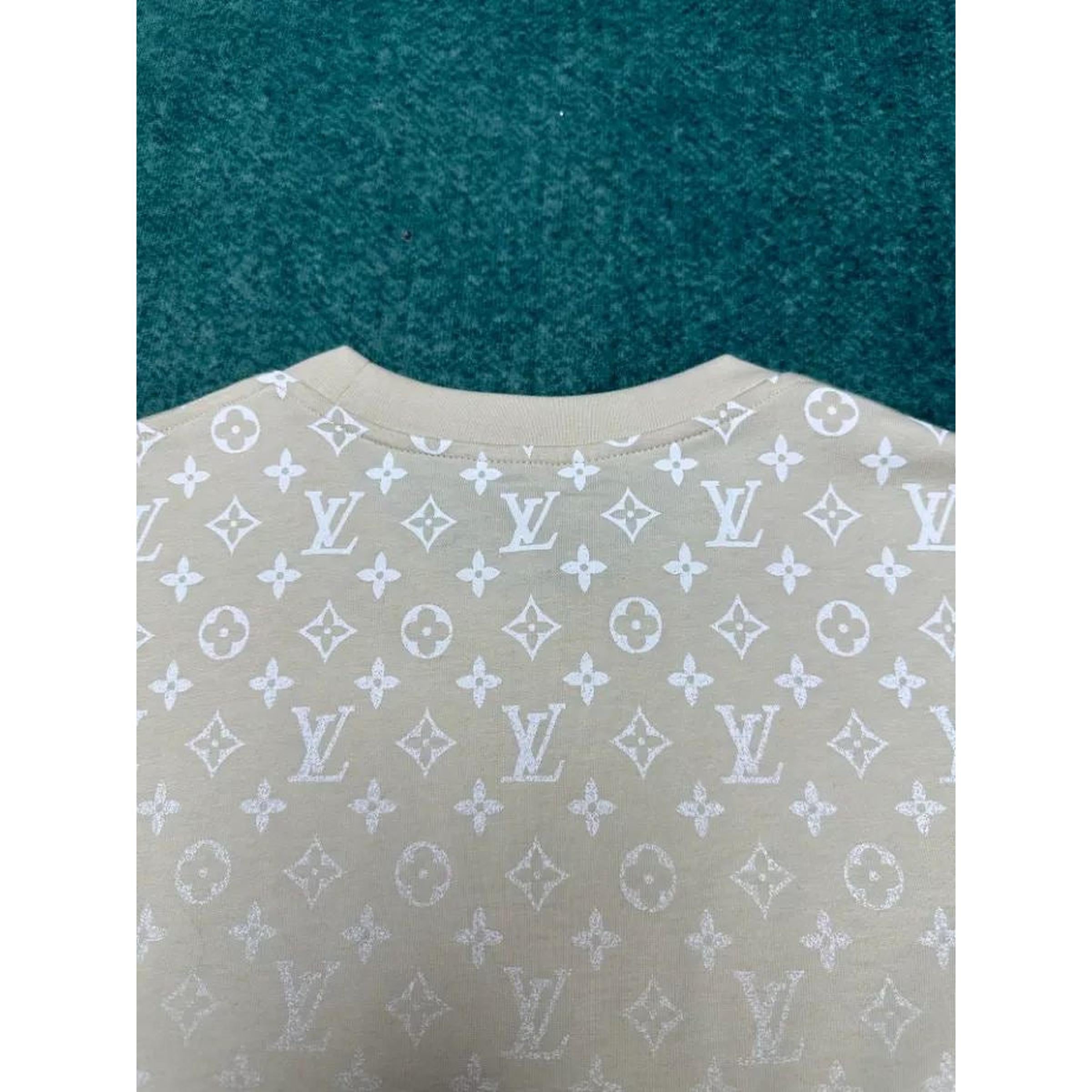 Béžové nadměrné tričko s monogramem