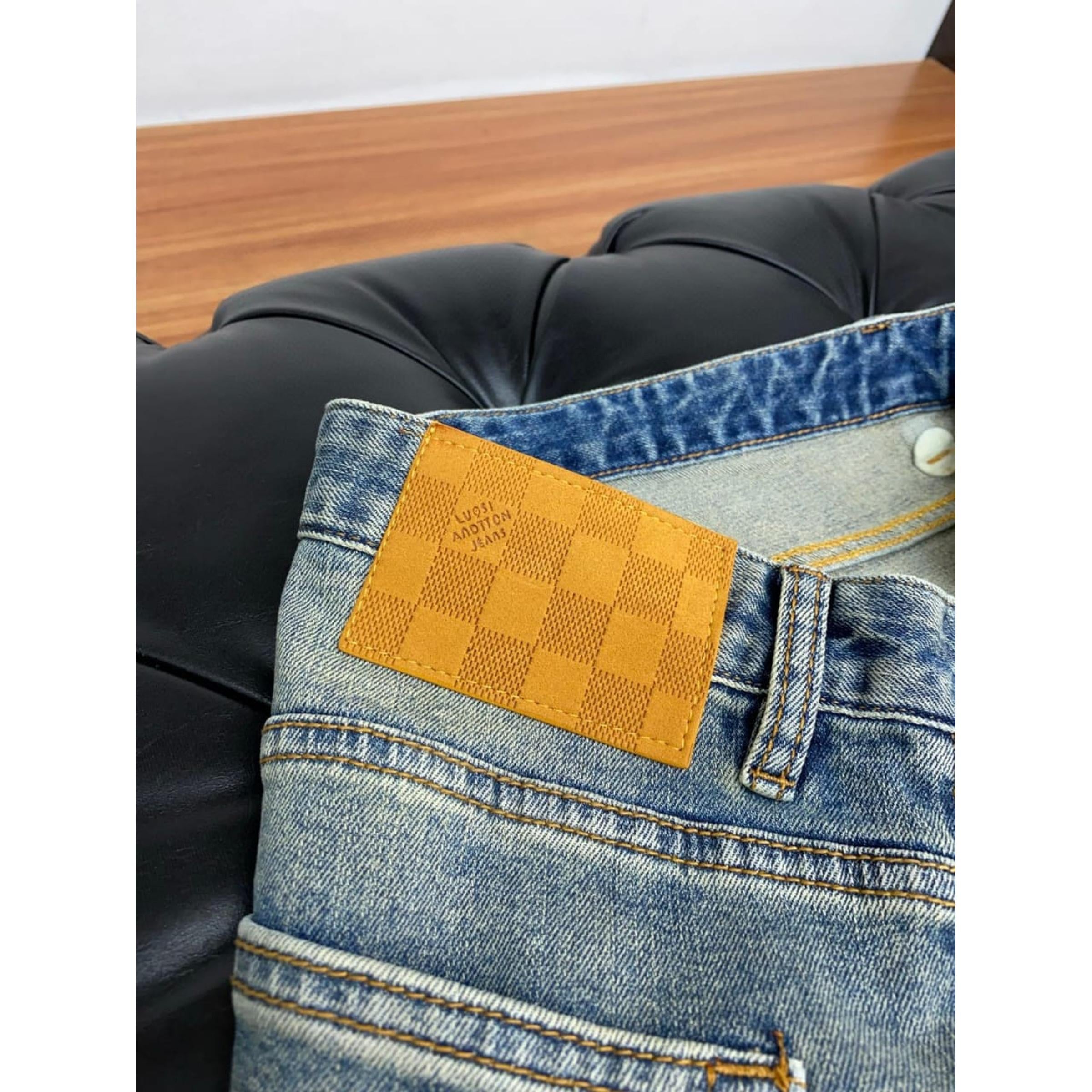 Blue Jeans with Logos