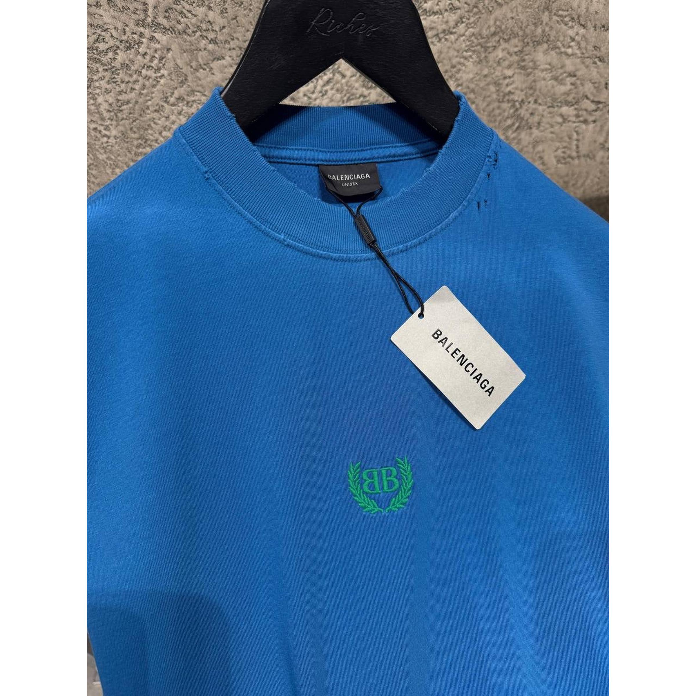 Modré nadměrné tričko