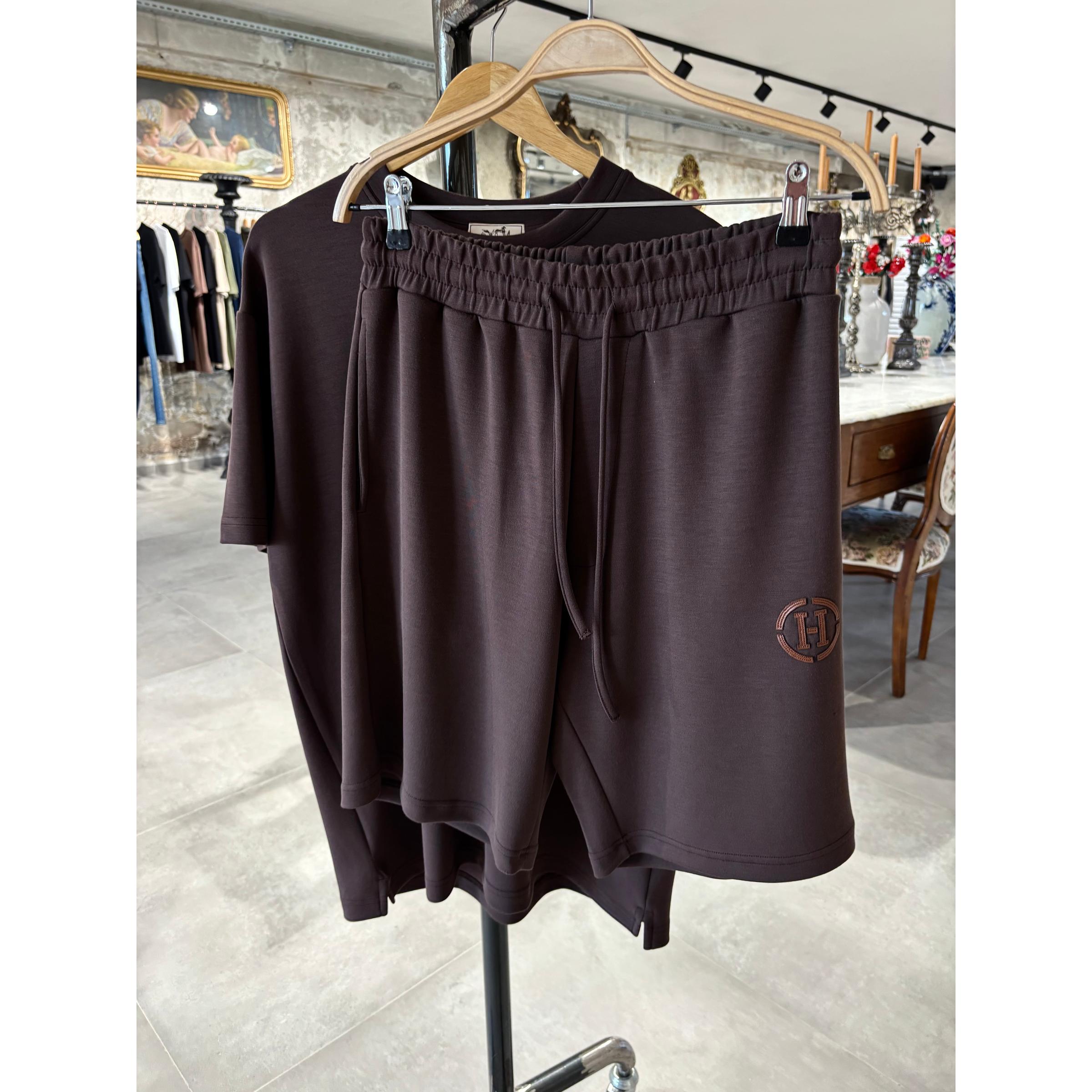 Black Premium Cotton Set in 2 Pieces