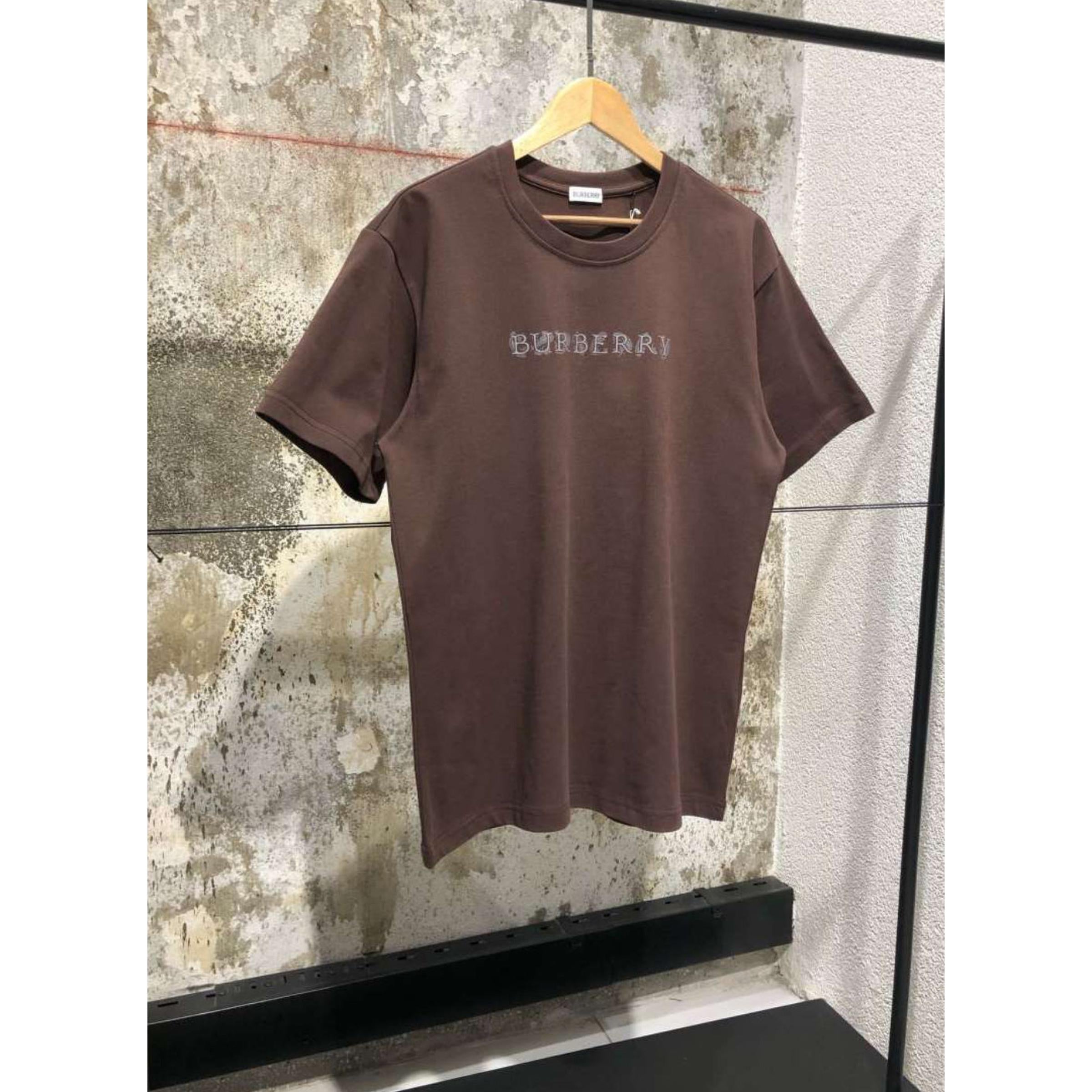 Smeđa pamučna majica kratkih rukava