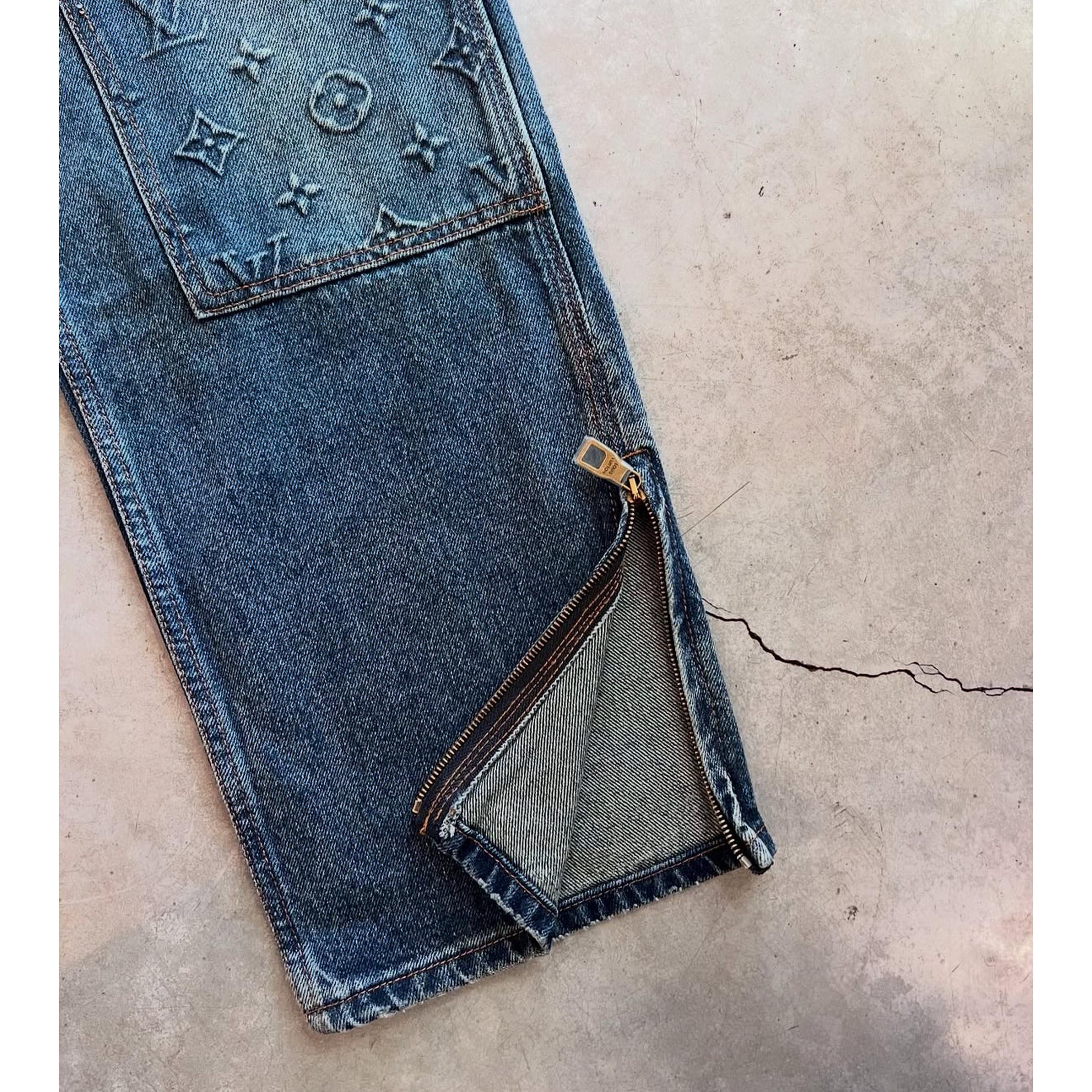 Premium Denim Monogram Set in 2 Pieces