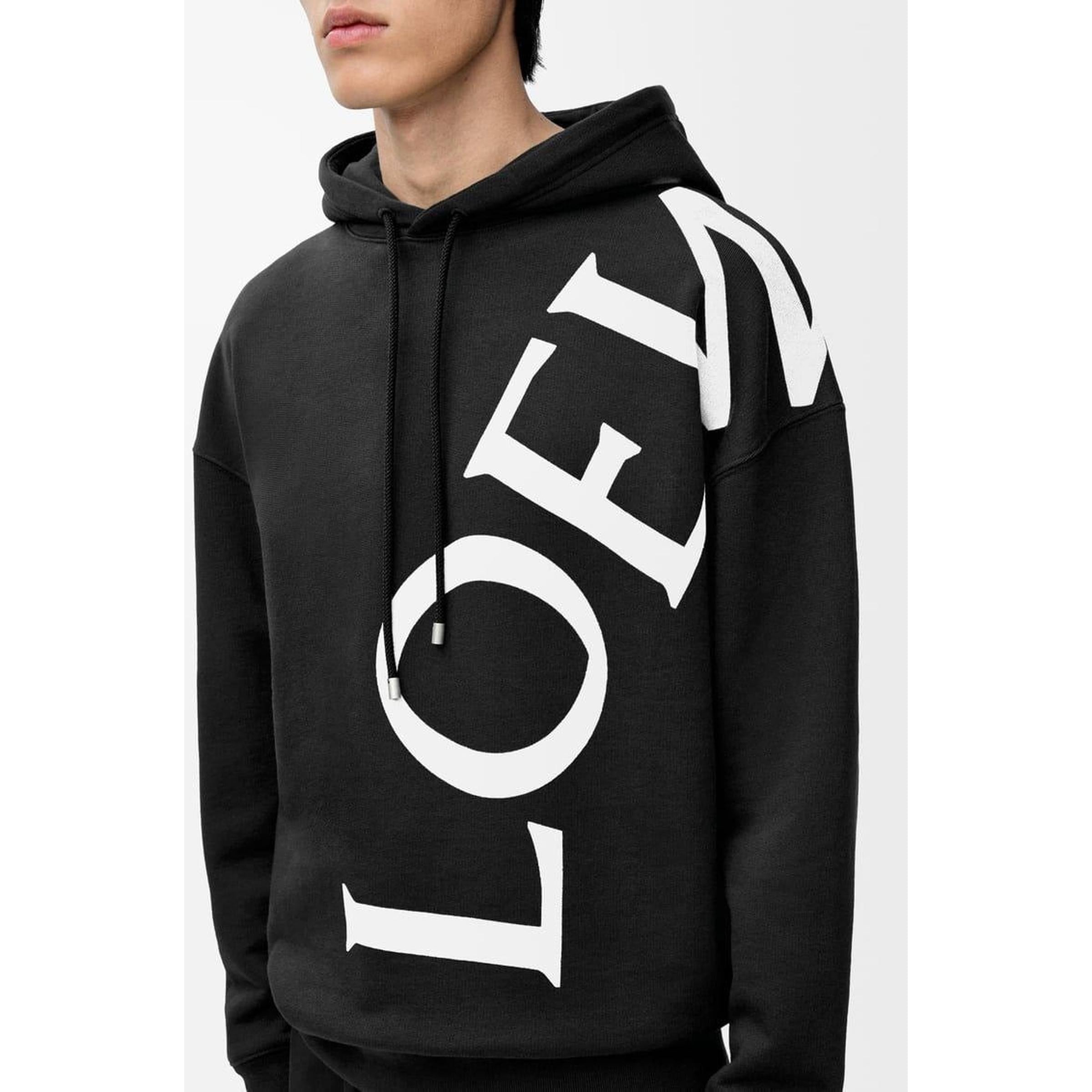 Crno-zelena prevelika majica s kapuljačom