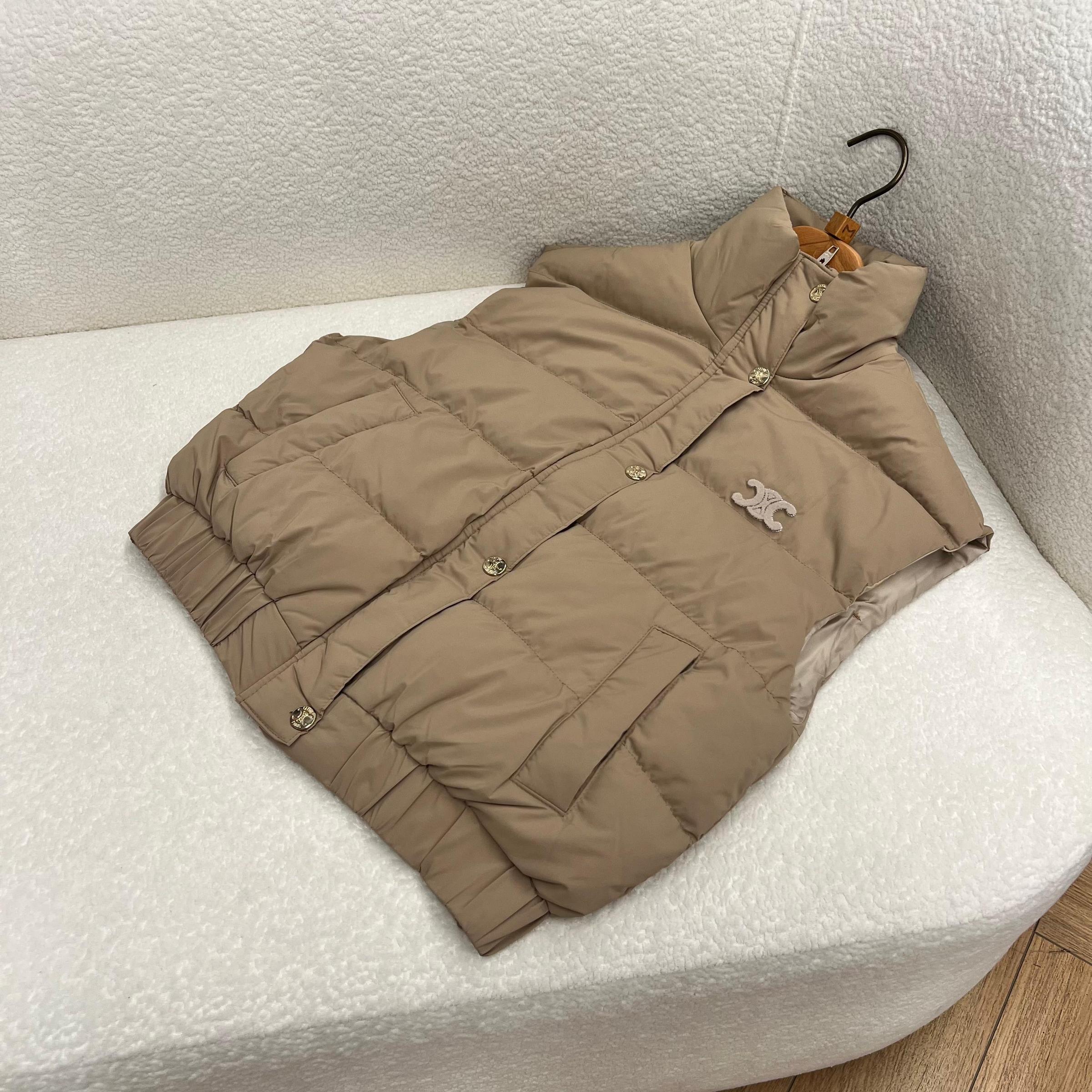 Smeđi ženski prsluk