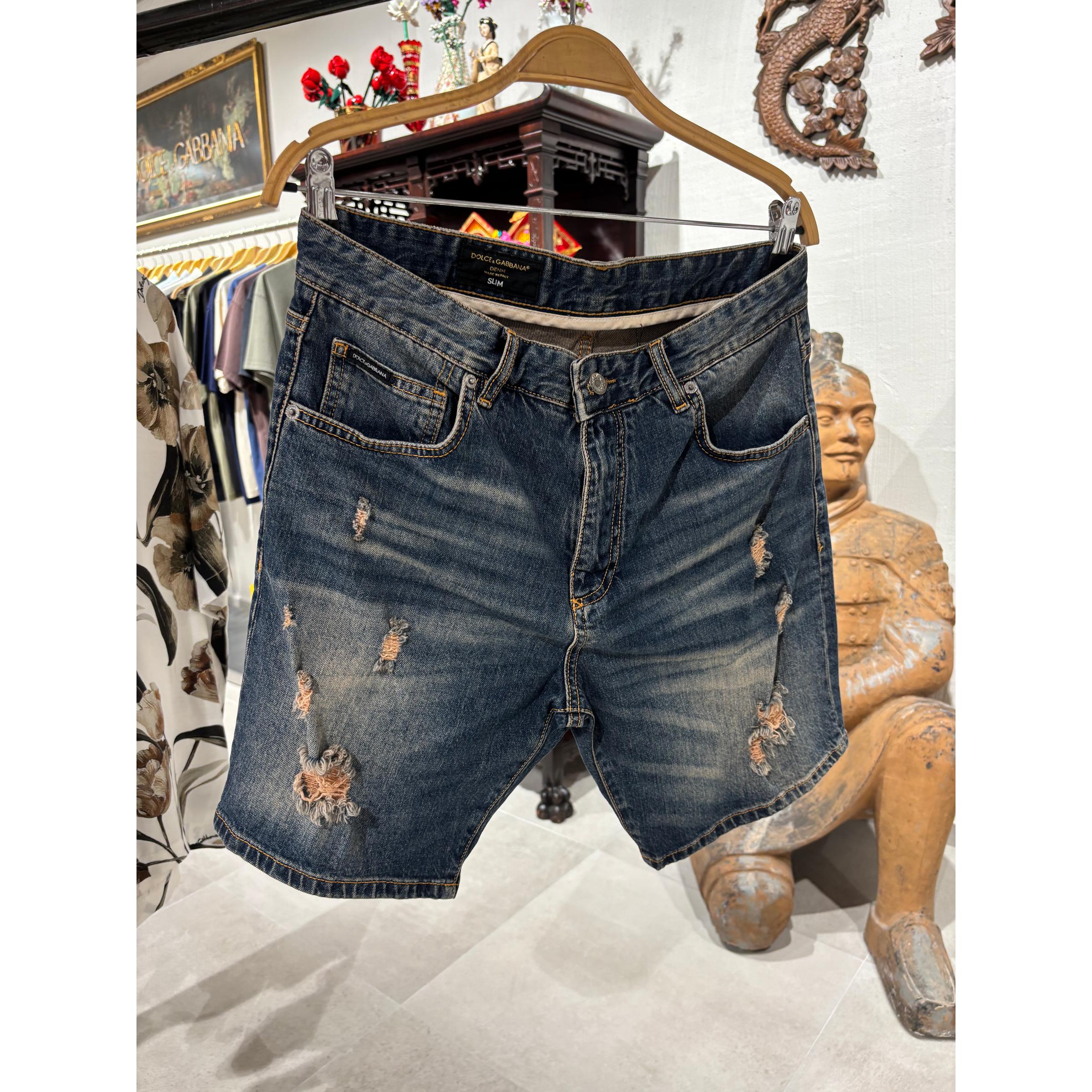 Modré džínové prémiové kraťasy