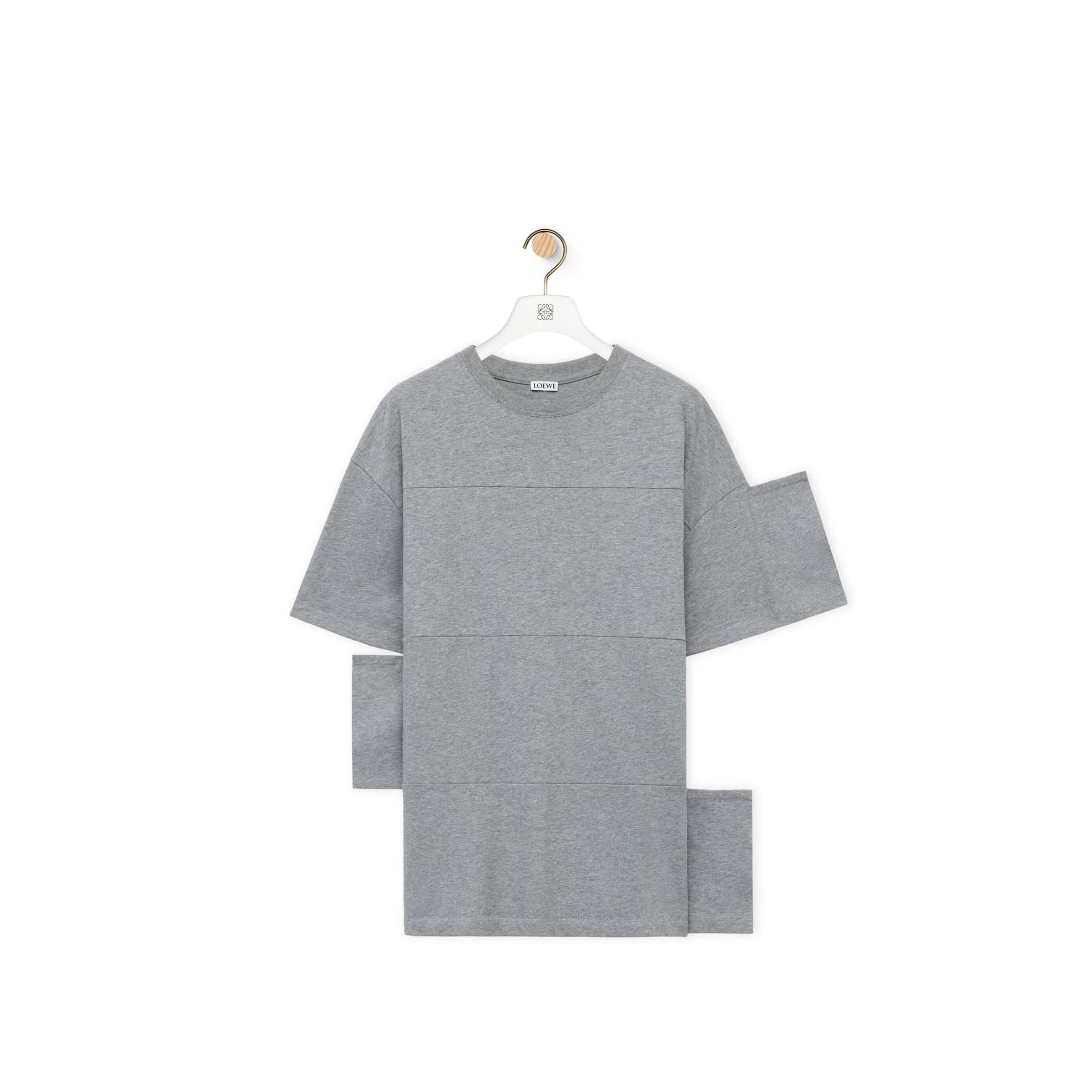 Grey Distressed Oversized T-shirt