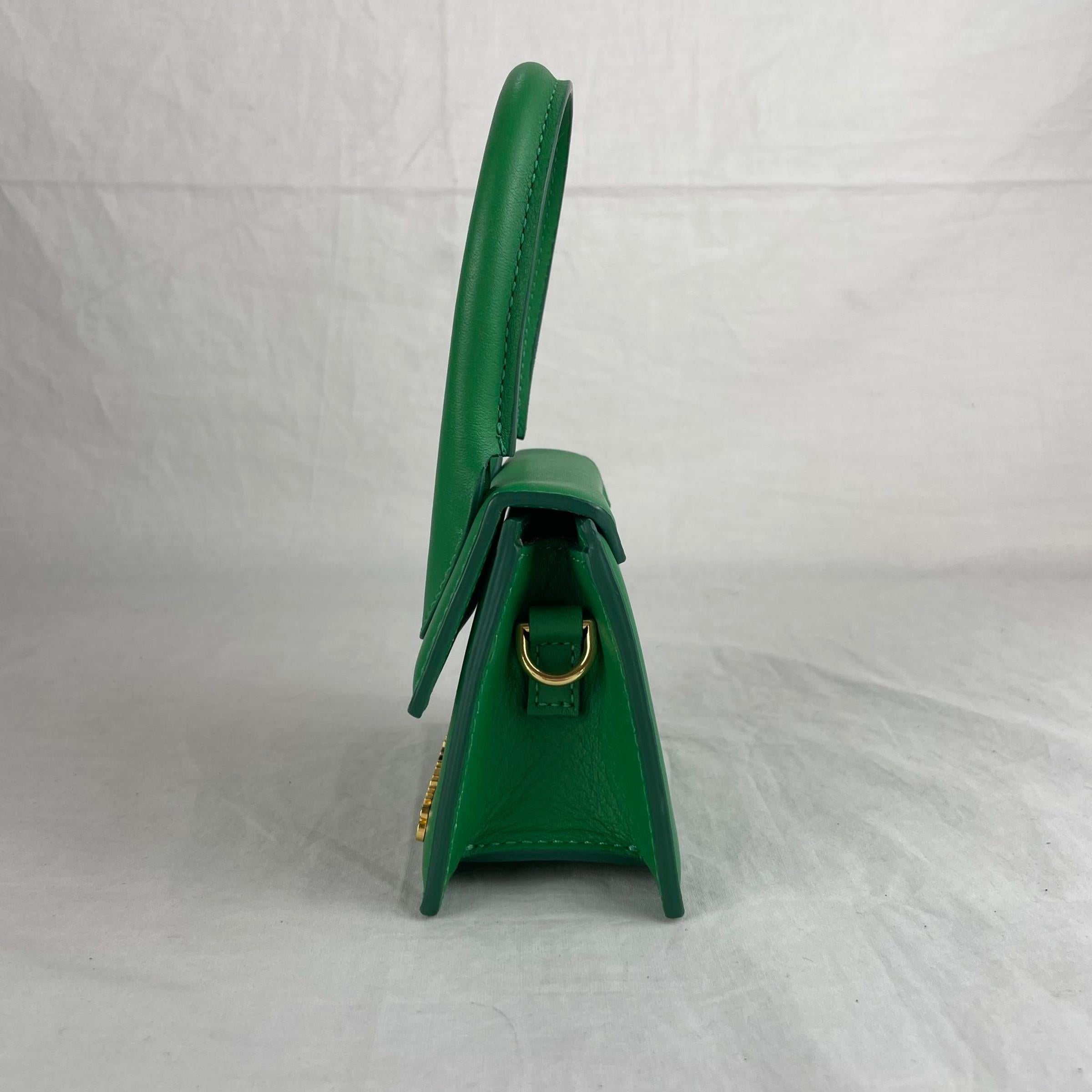 Zelena ženska mini torba od prave kože