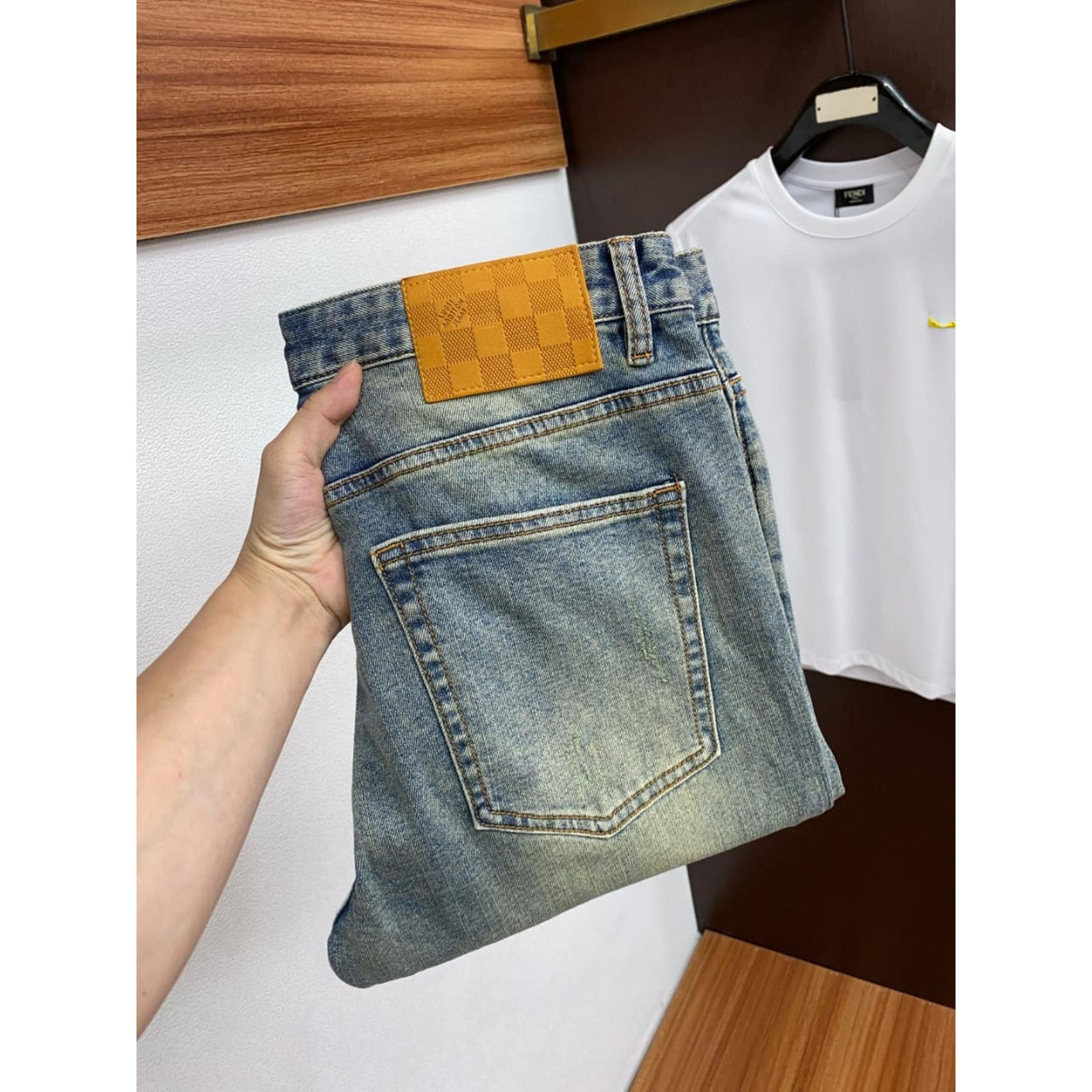 Blue Jeans with Logos