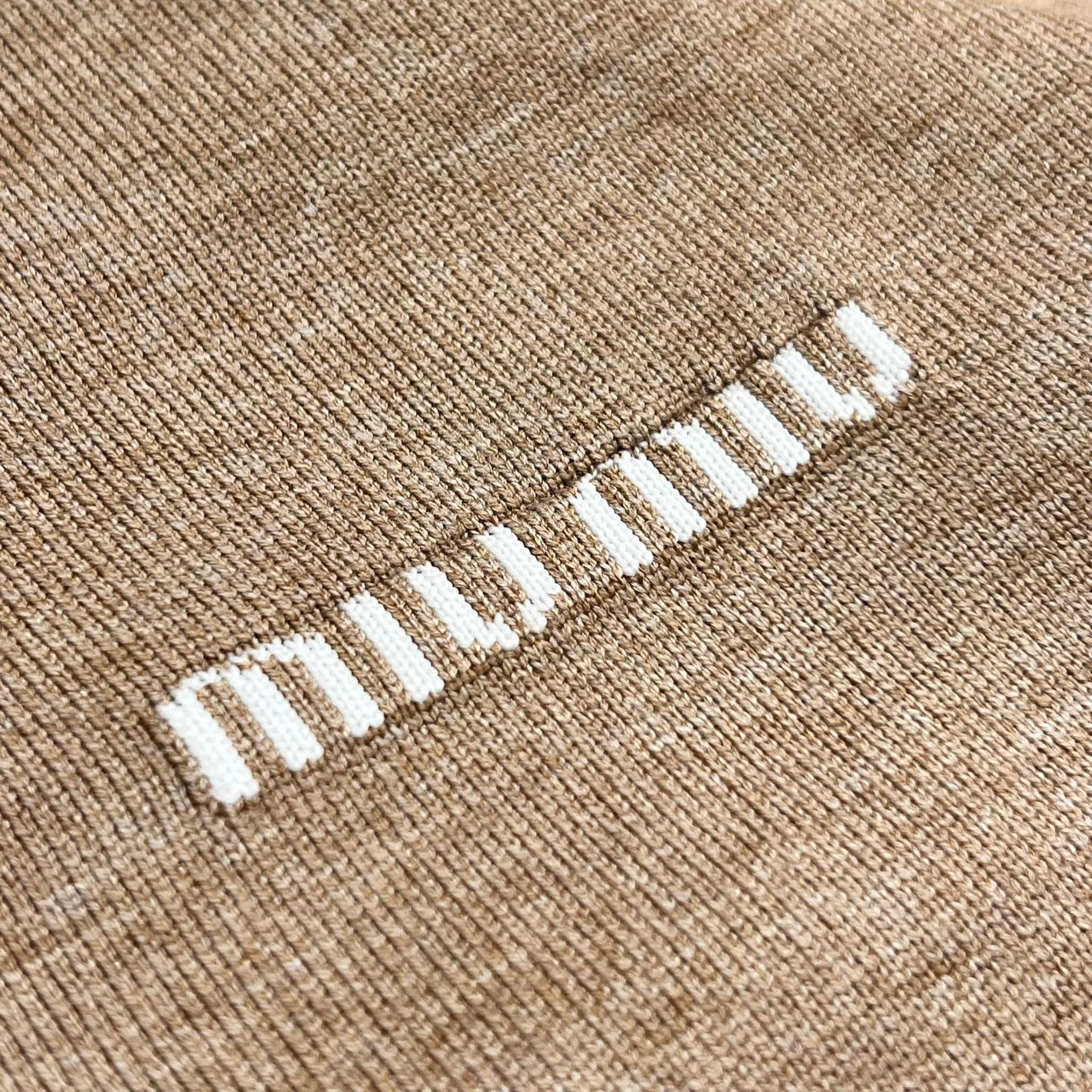 Pleteni set od 2 komada s patentnim zatvaračem za žene bež boje