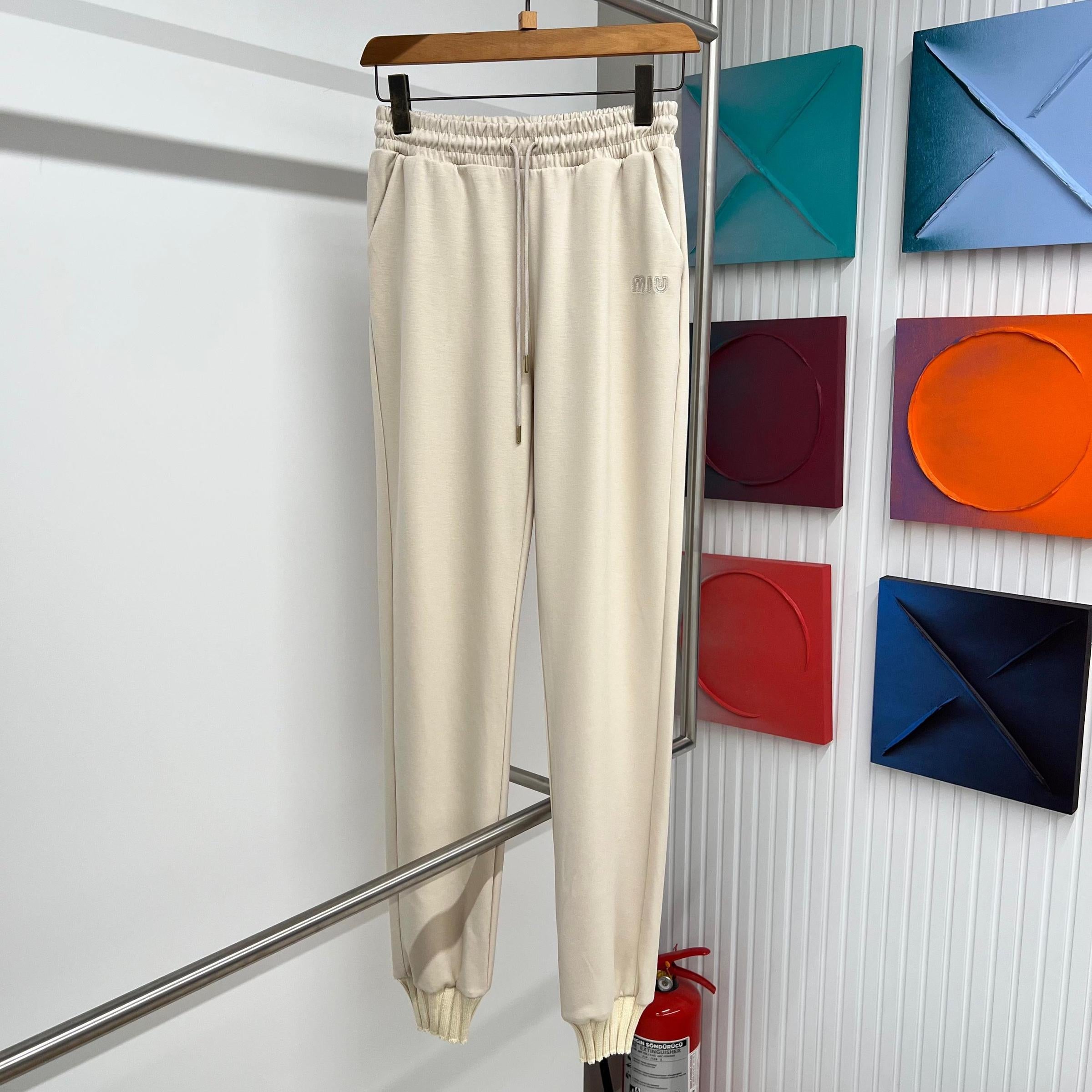 Ženski pamučni set od 2 komada u ecru boji (prsluk nije uključen)