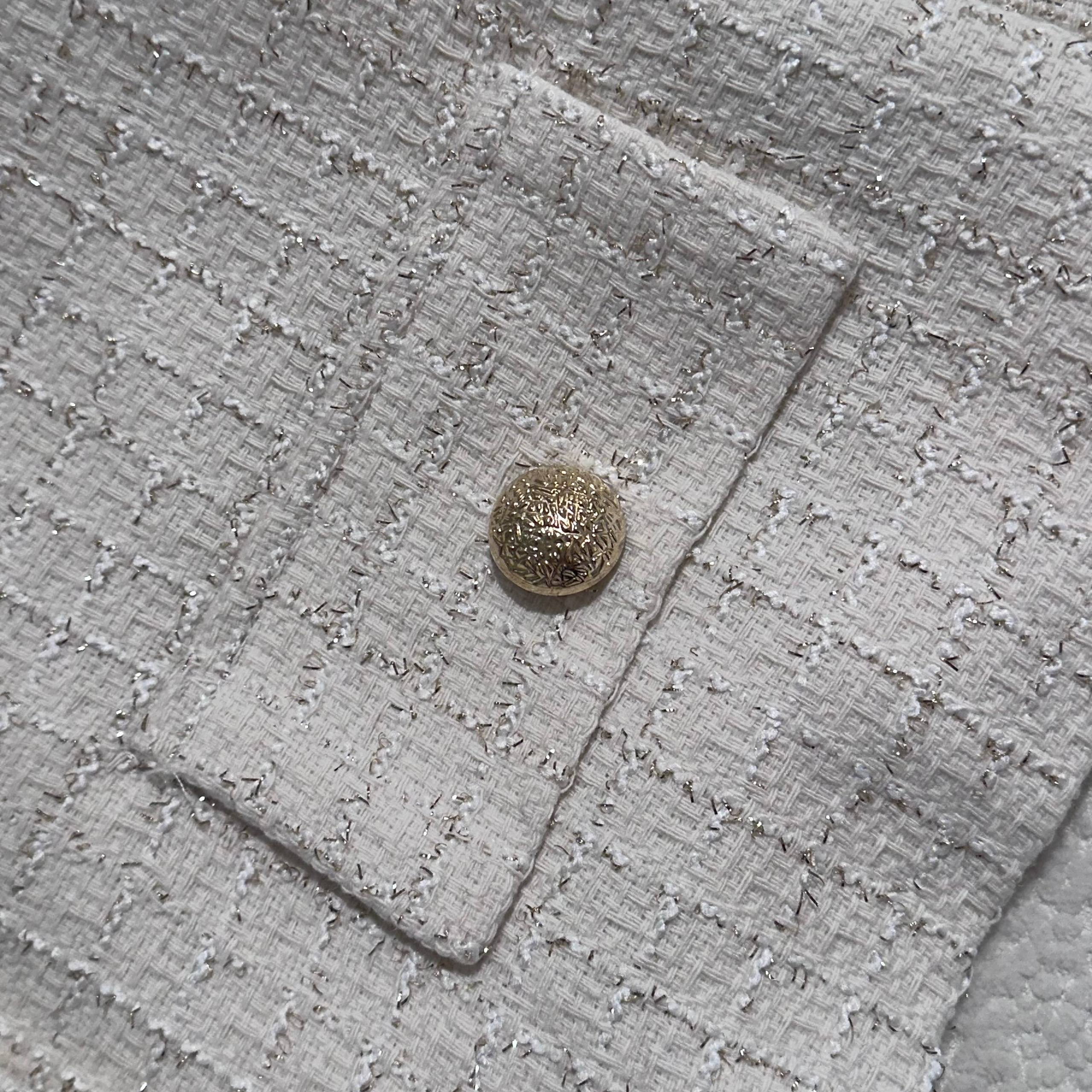 White Women Boucle Set