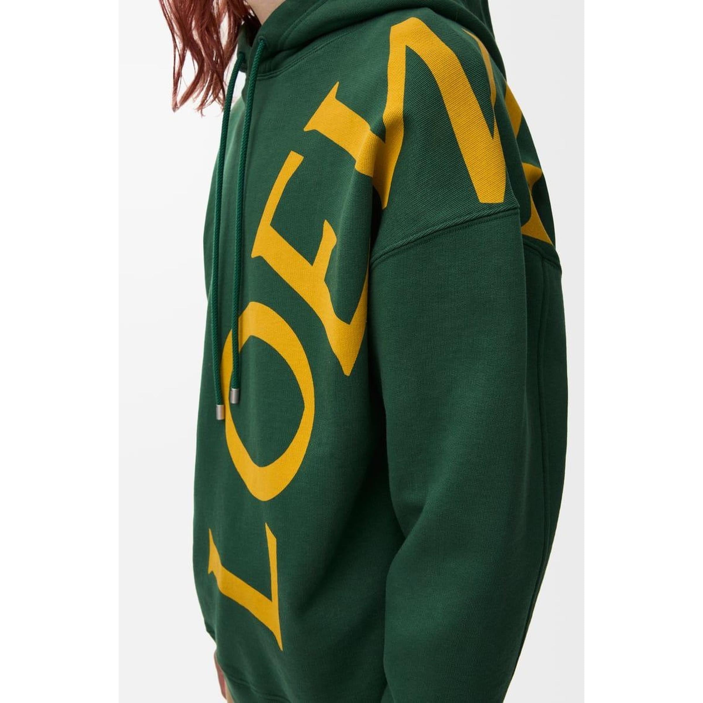 Crno-zelena prevelika majica s kapuljačom