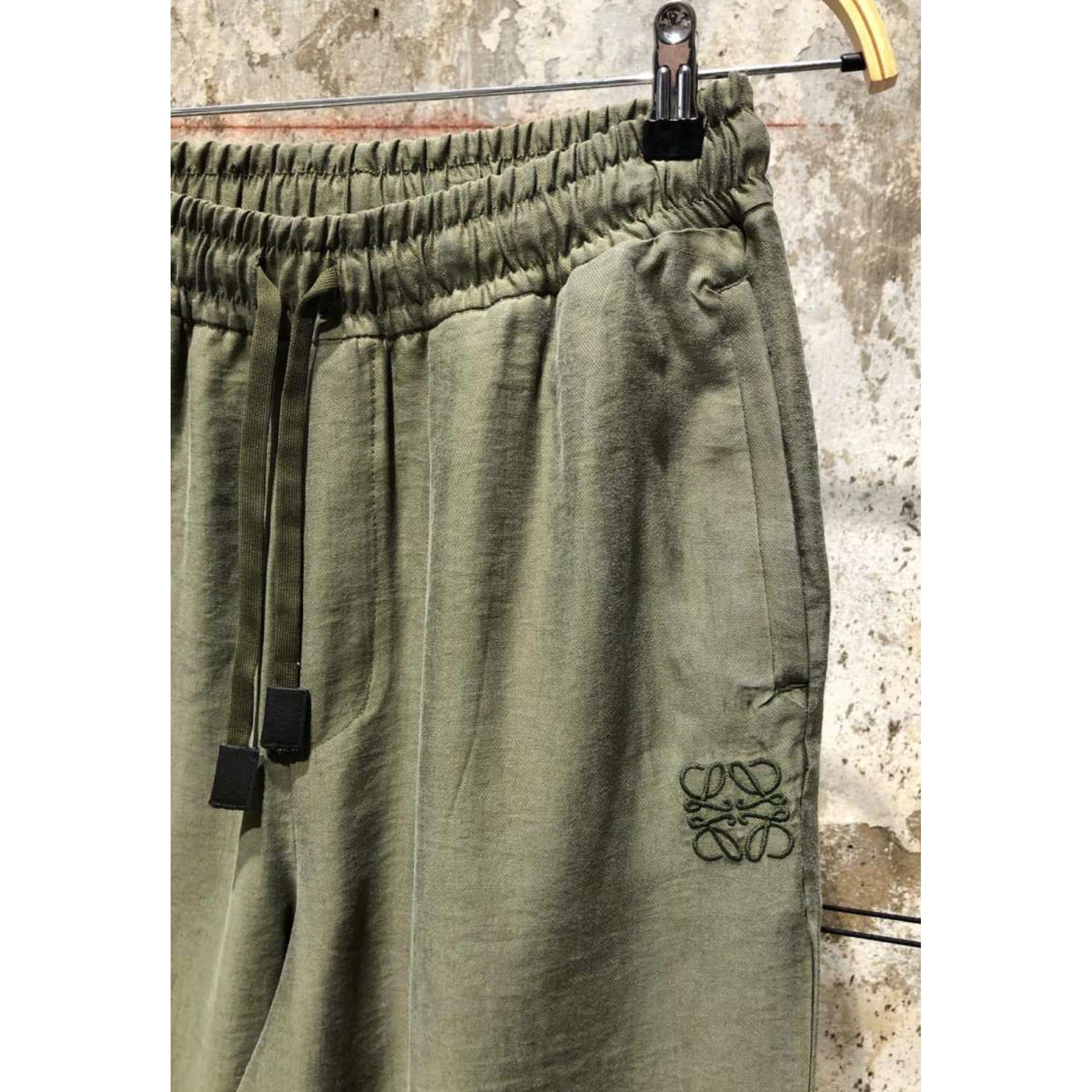 Zelene lanene hlače