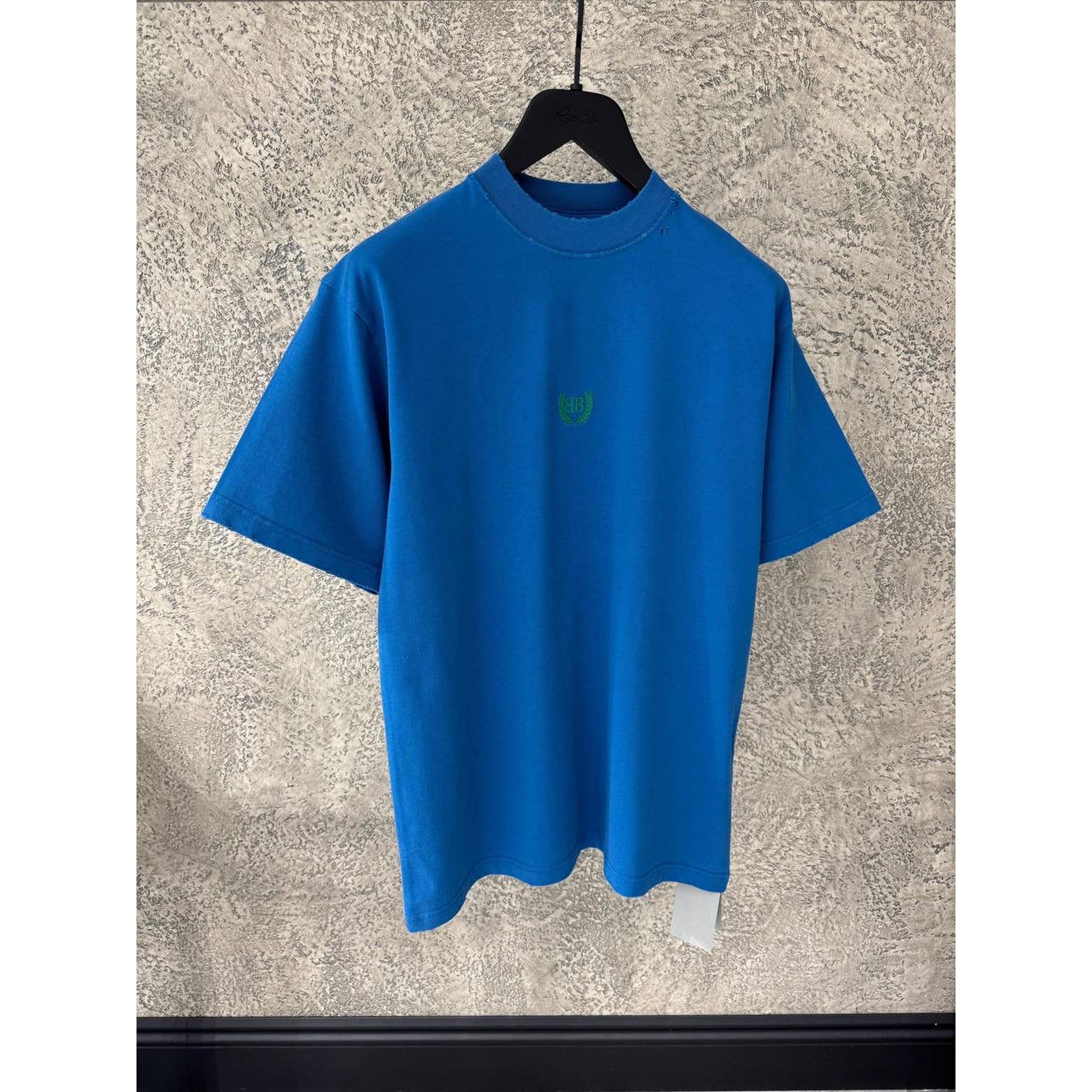 Modré nadměrné tričko