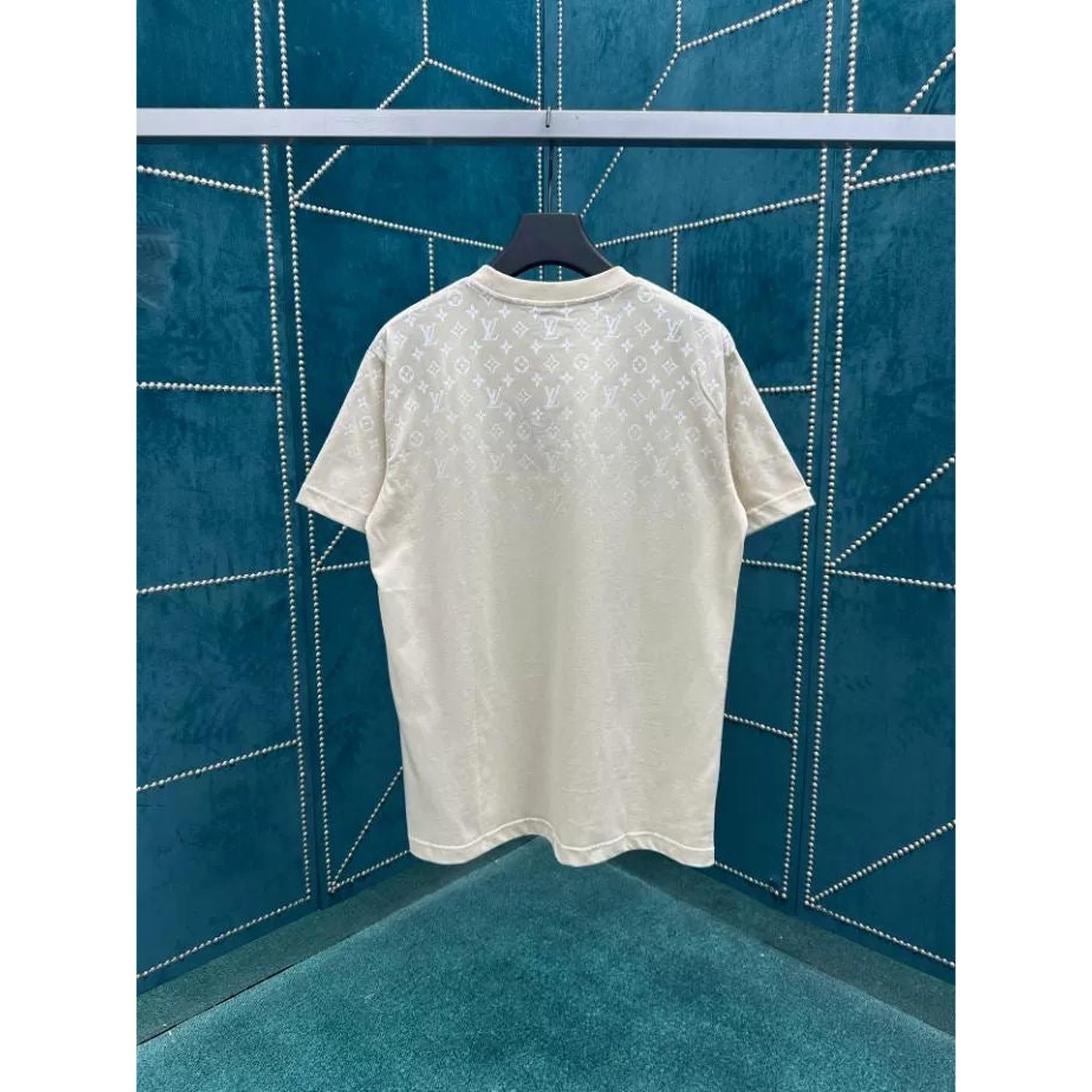 Béžové nadměrné tričko s monogramem