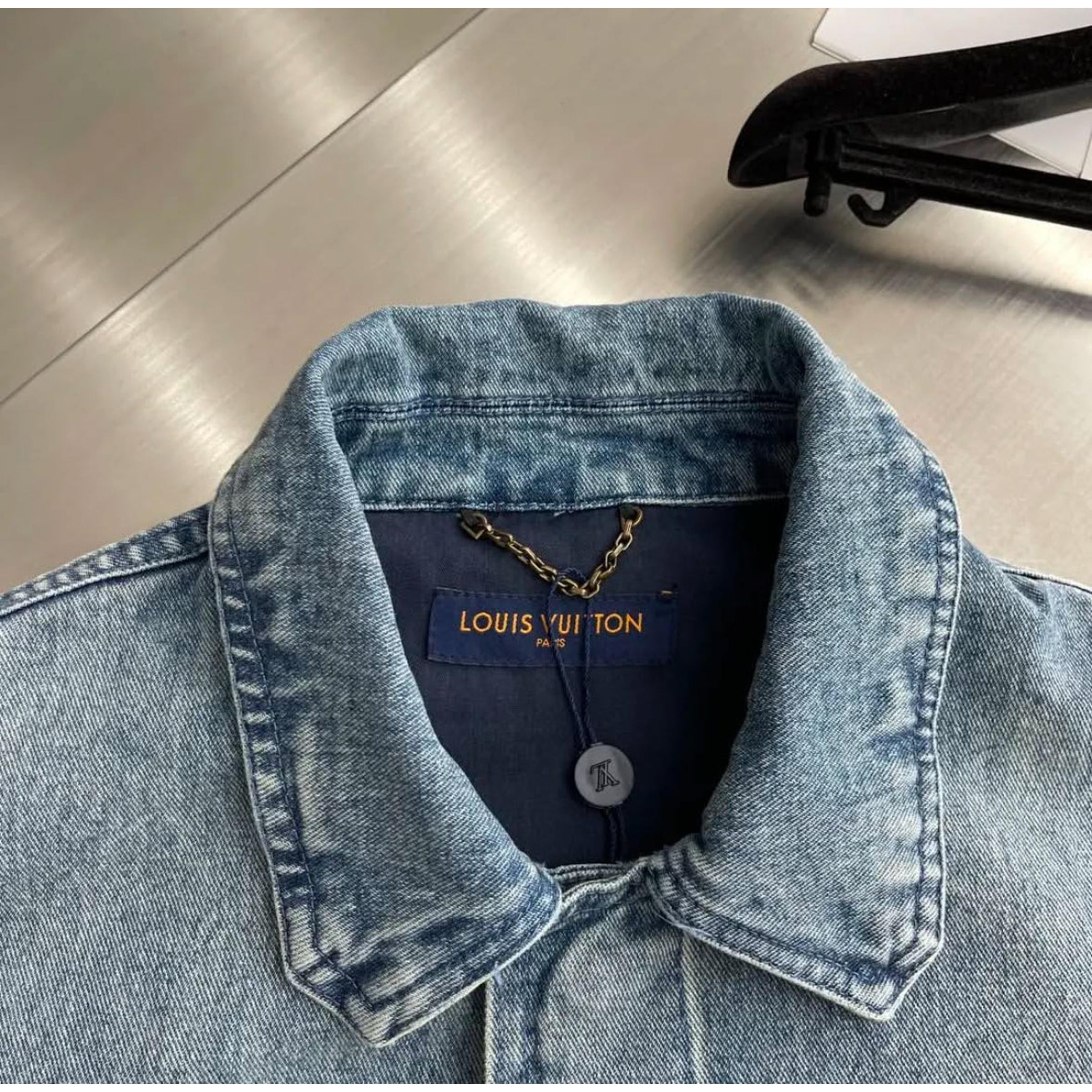 Premium Denim Monogram Summer 2 piece Set