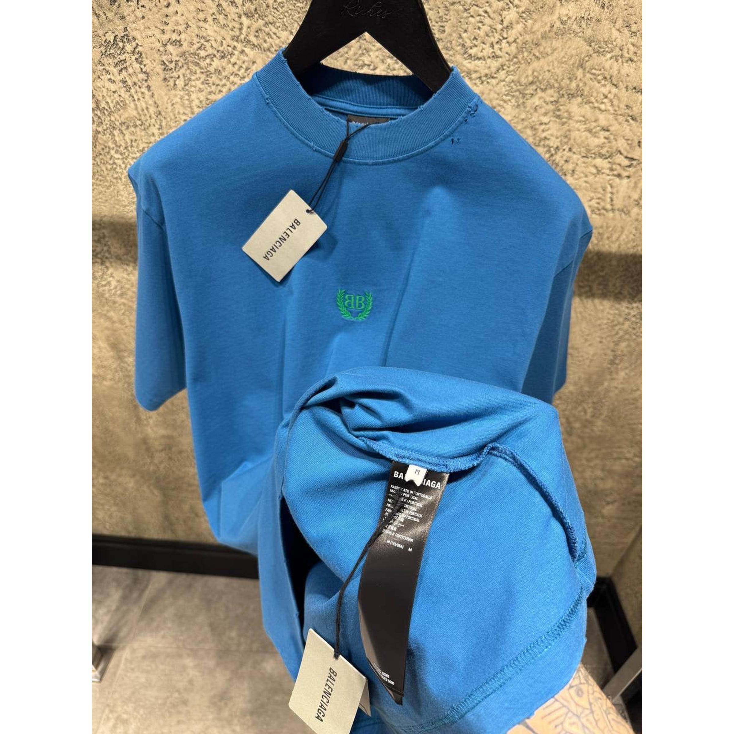 Modré nadměrné tričko