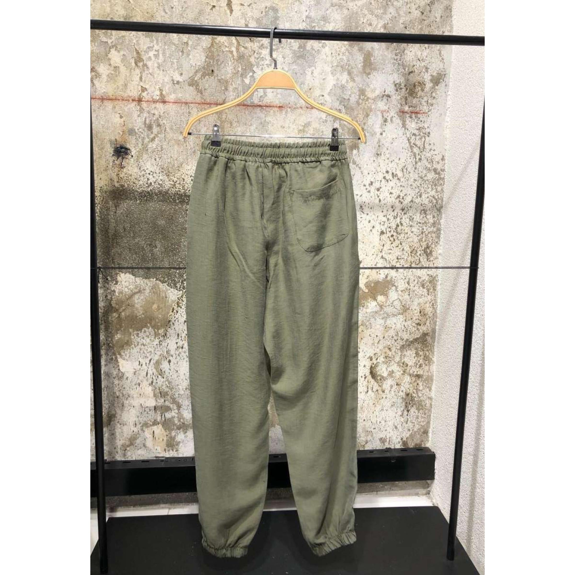 Zelene lanene hlače