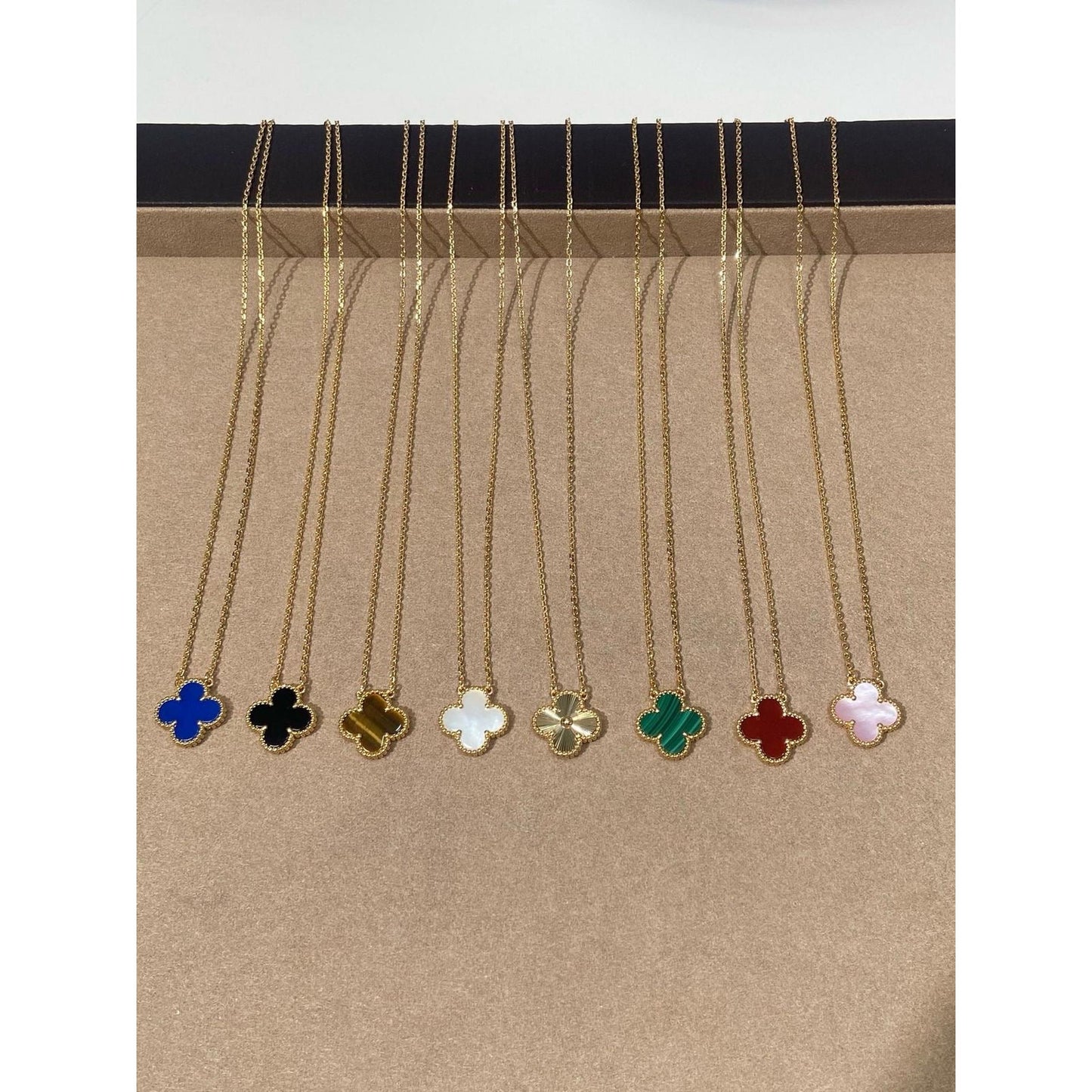 Gold Premium Women V Cleef Necklace