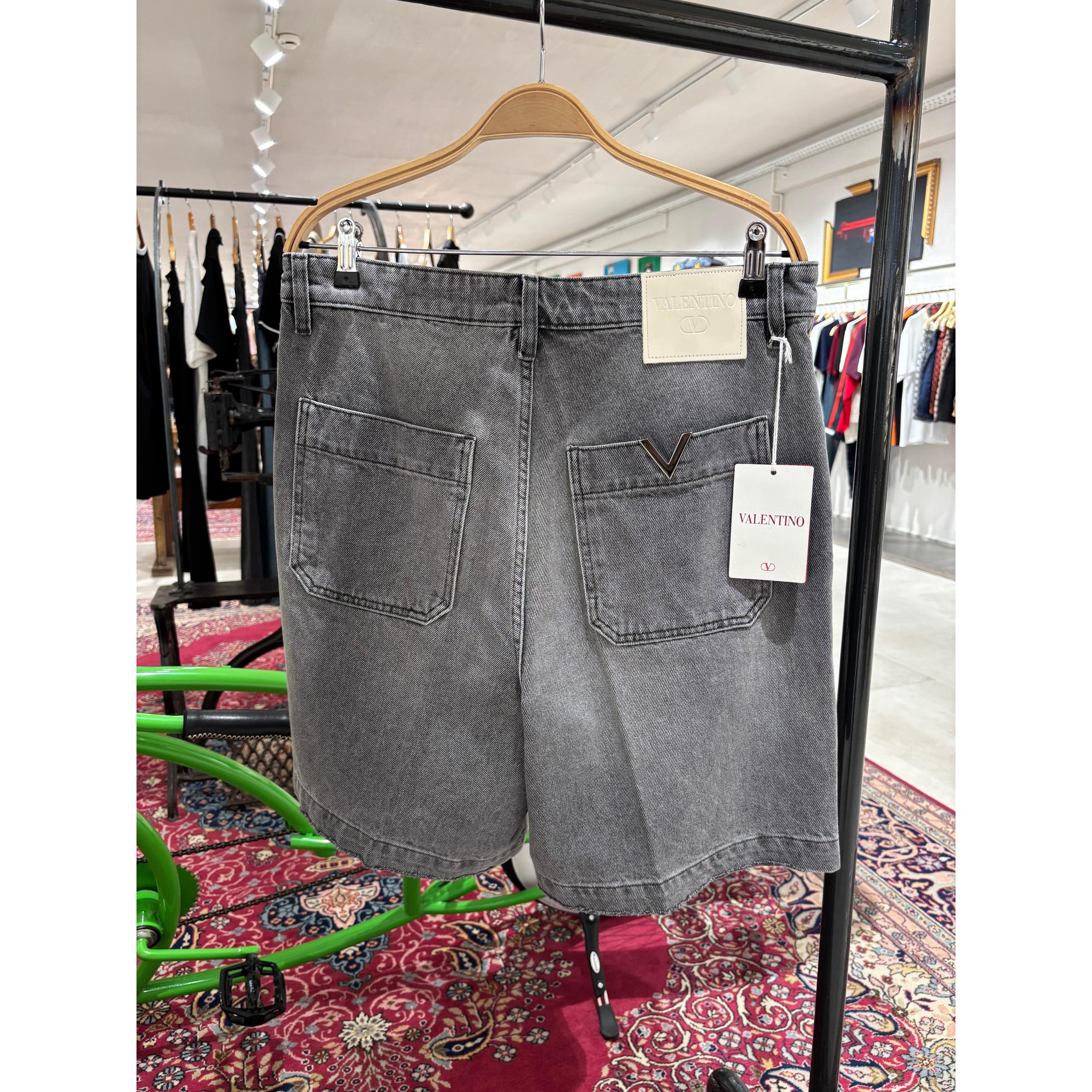 Grey Denim Premium Shorts