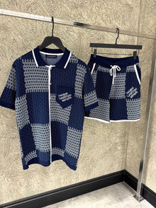 Damier-Jacquard Set