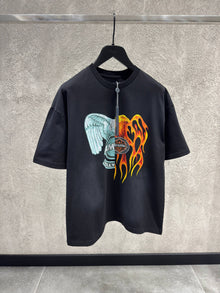 Black Cotton Oversized T-shirt
