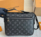 Dark Grey Monogram Cross Body Bag